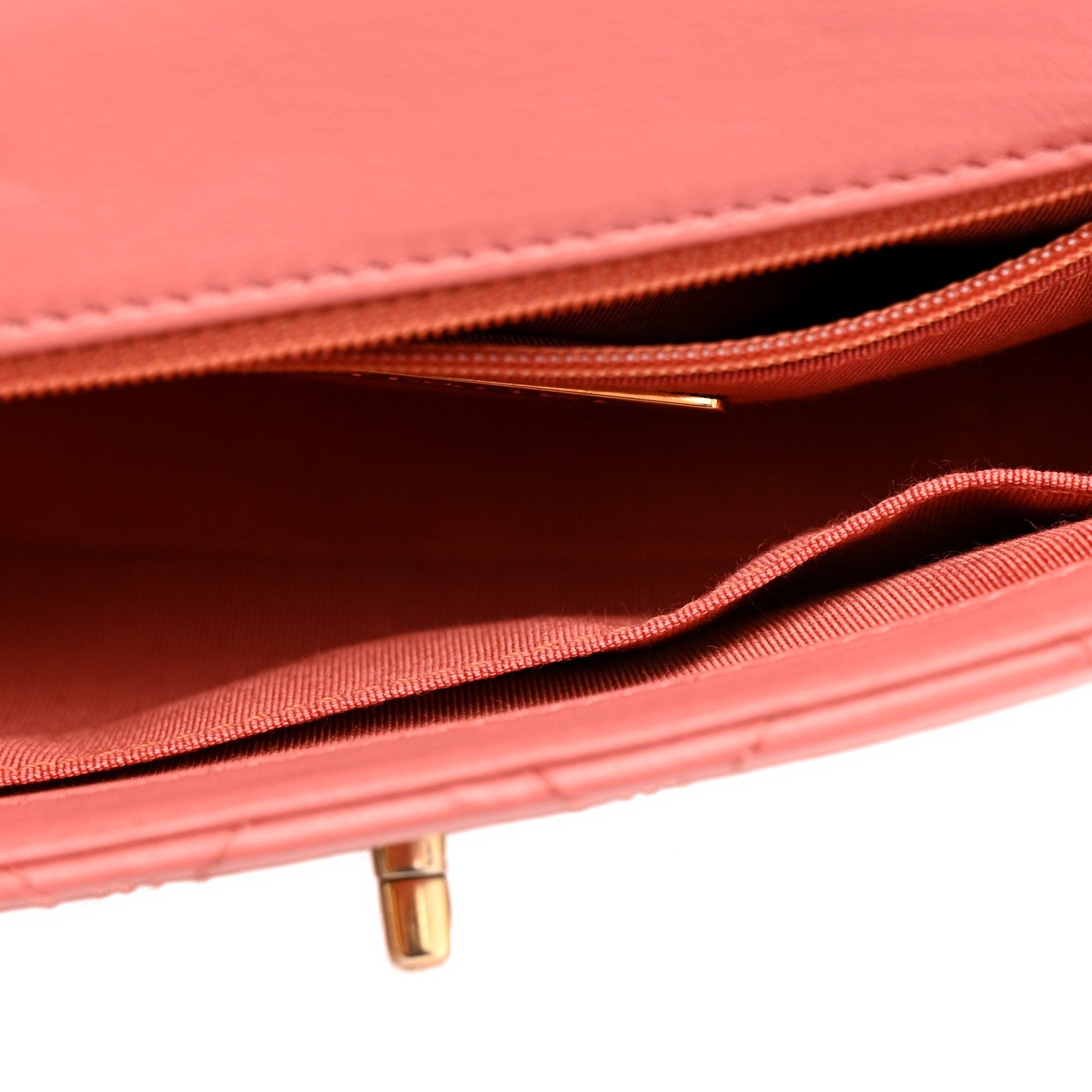 Lambskin Quilted Chain Infinity Waist Belt Bag Pink