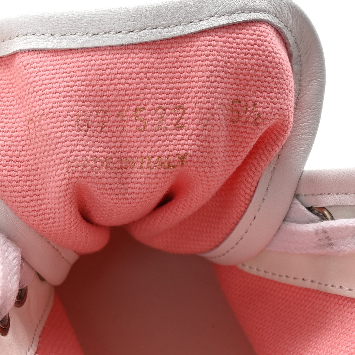 Canvas Elba Court Classic SL/39 Mid Top Sneakers 35.5 Pink White