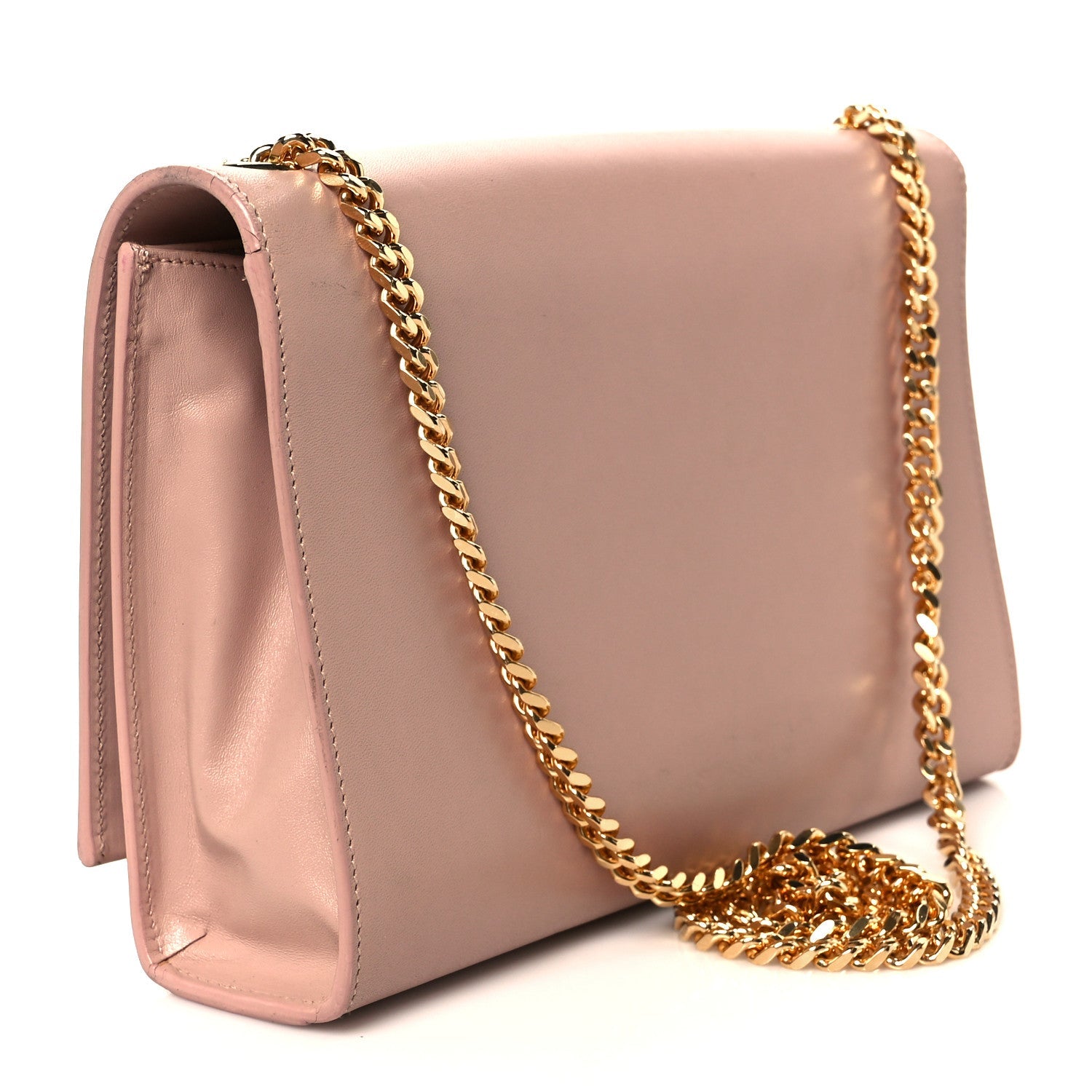 Smooth Calfskin Medium Classic Monogram Kate Tassel Satchel Pink