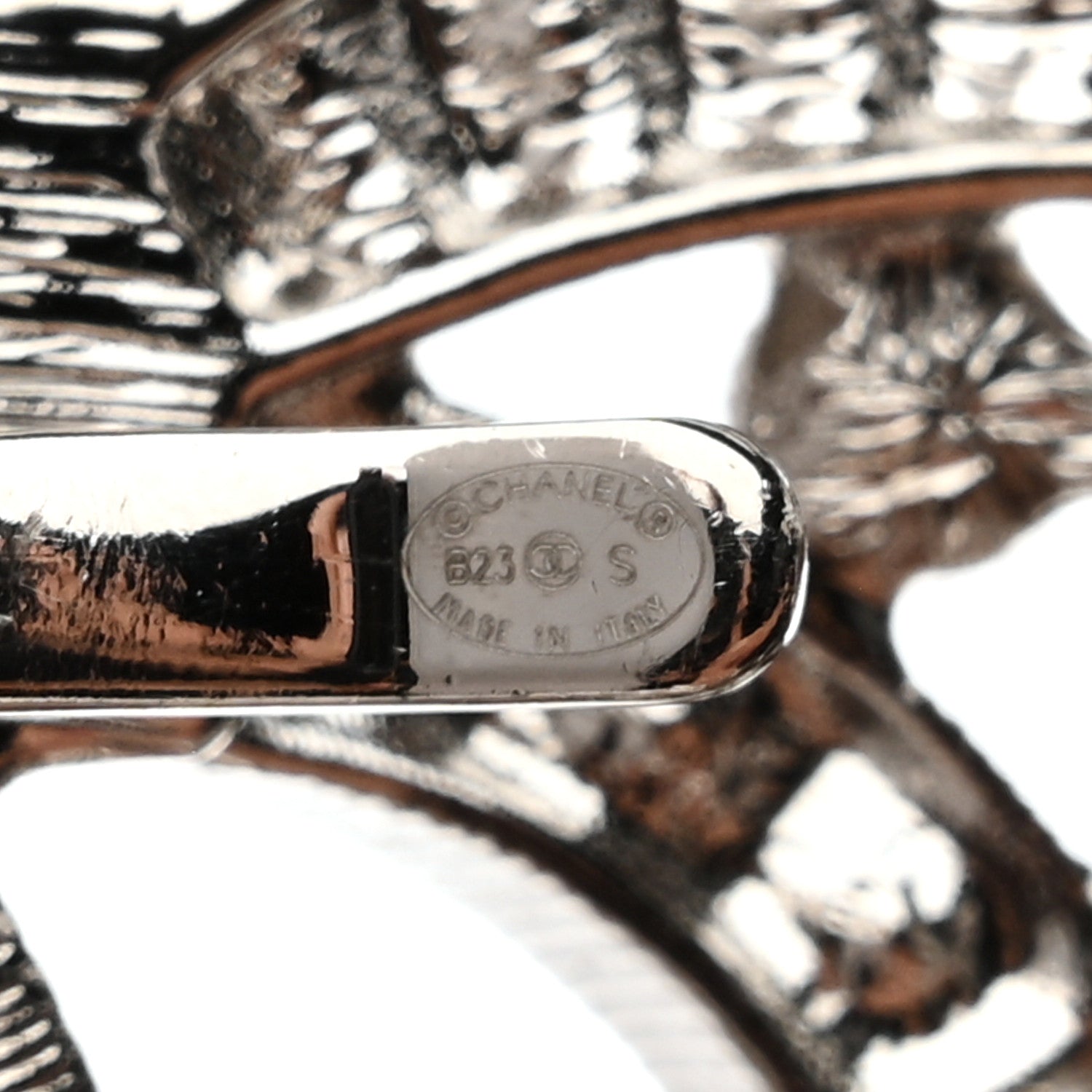 Lambskin Crystal CC Belt 70 28 Black