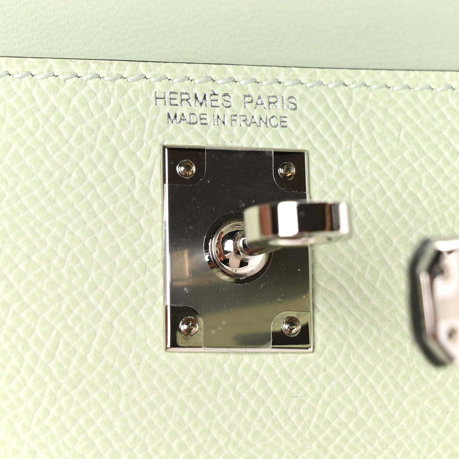 Epsom Mini Kelly Sellier 20 Vert Fizz