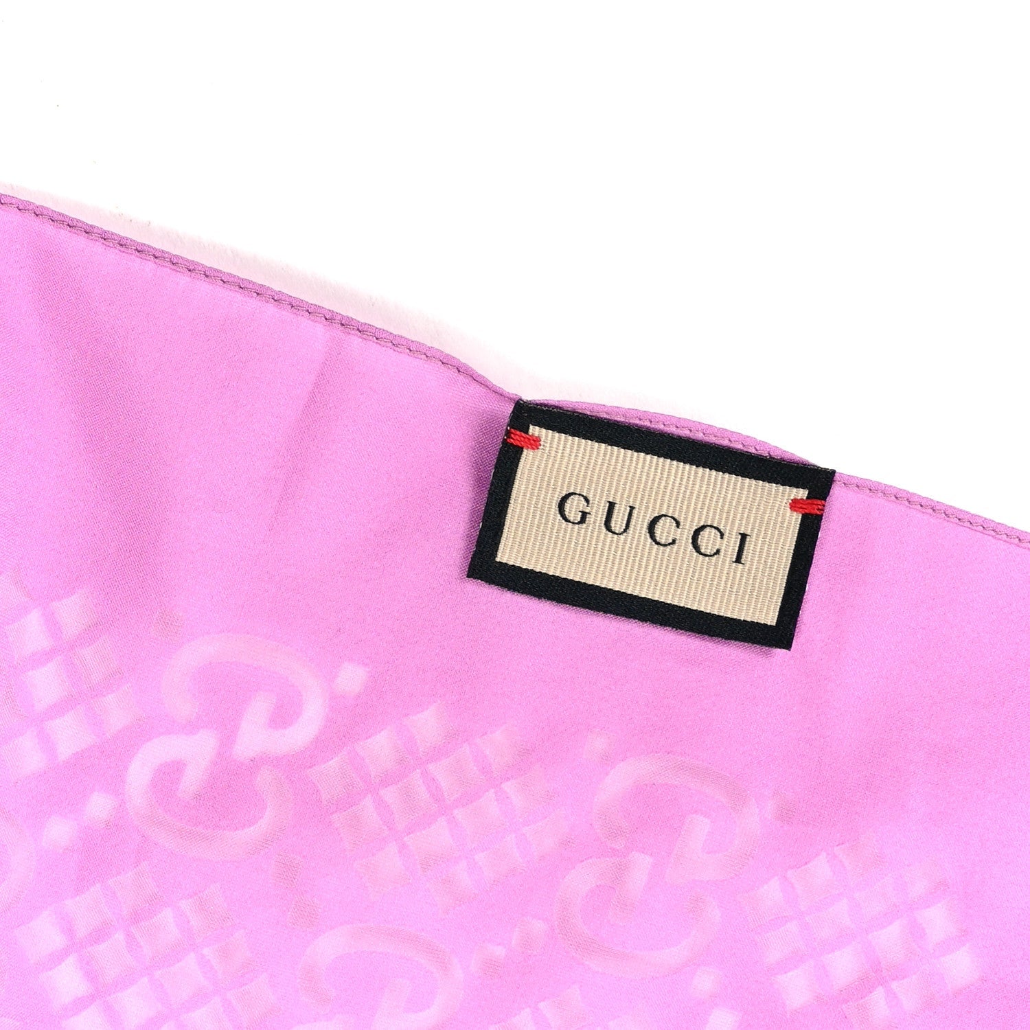 Silk Monogram Diamante Stole Lilac