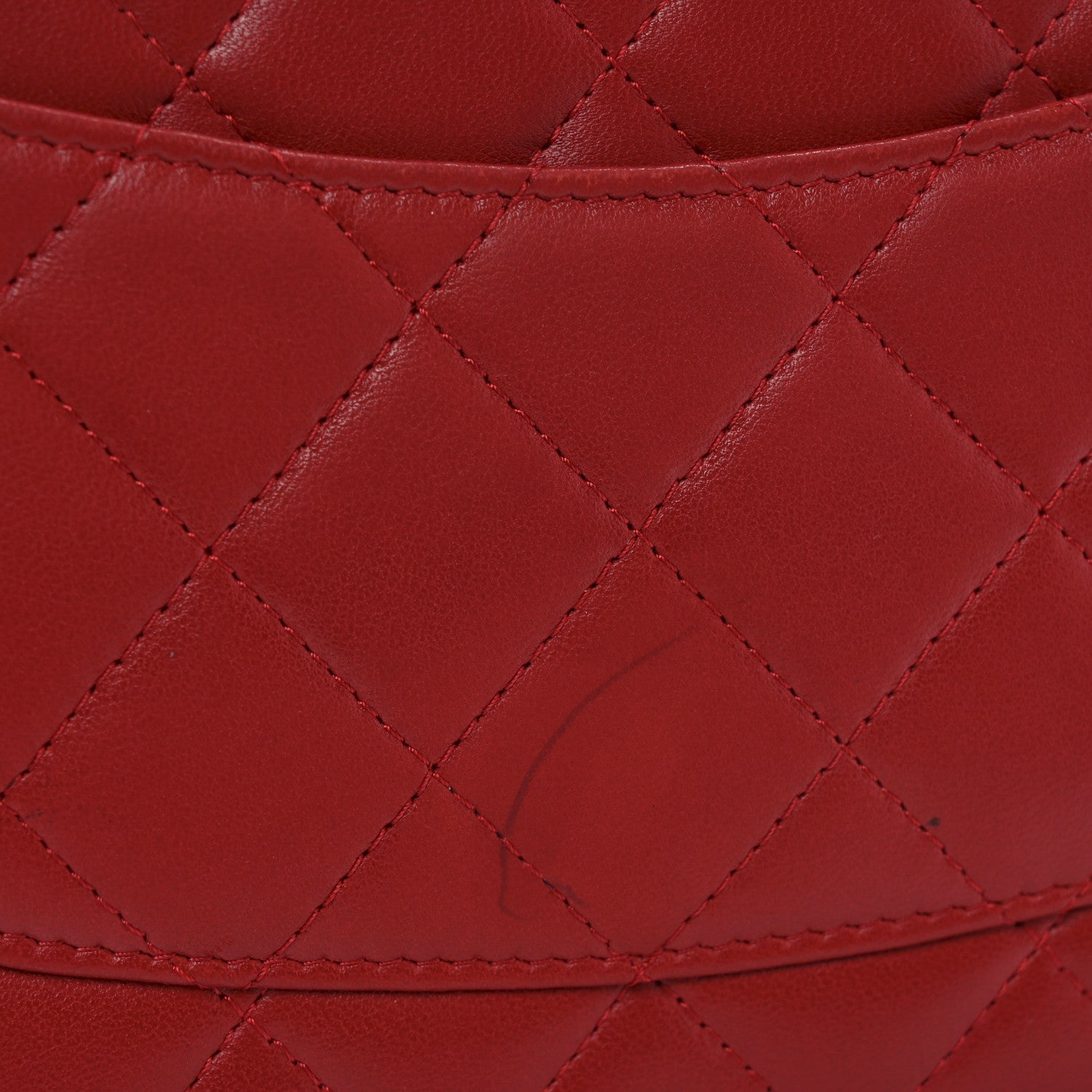 Lambskin Quilted Wallet On Chain WOC Red Pink