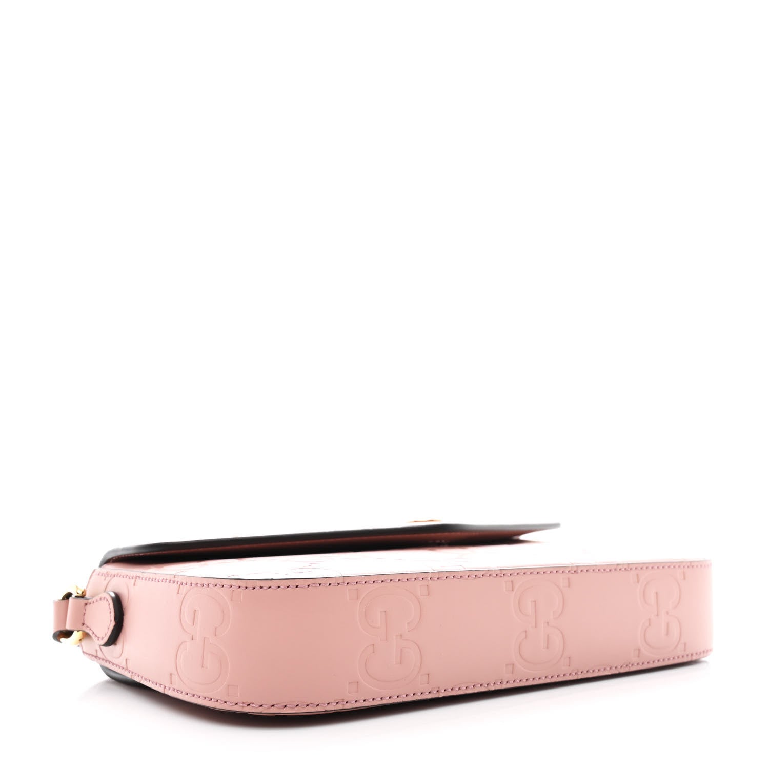 Calfskin GG Super Mini Shoulder Bag Soft Pink