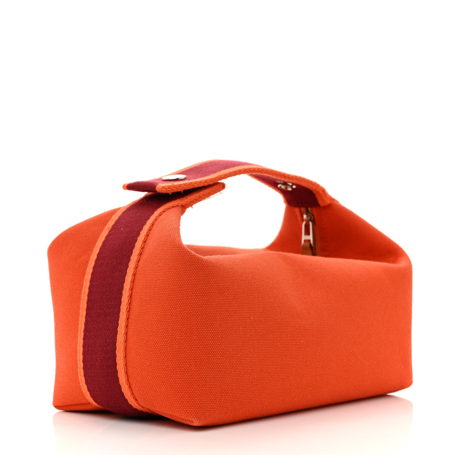 Canvas Small Bride-A-Brac Pouch Orange Burgundy