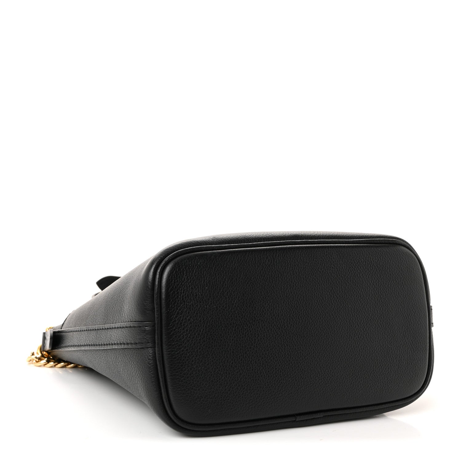 Calfskin Lock and Walk Bucket Black