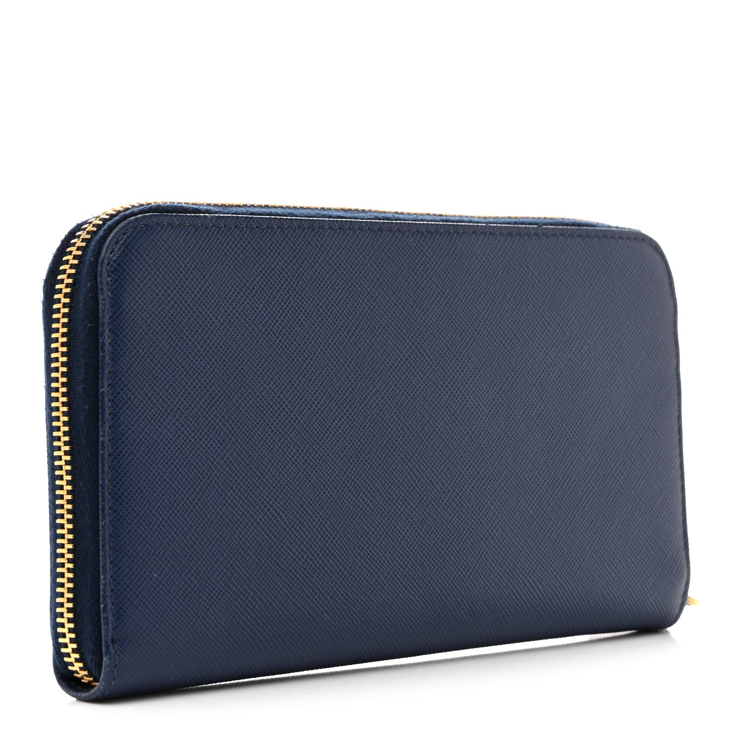 Saffiano Metal Zip Around Wallet Baltico