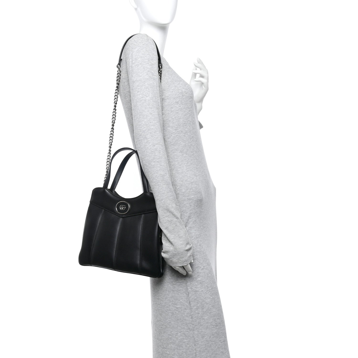 Calfskin Petite GG Small Tote Bag Black