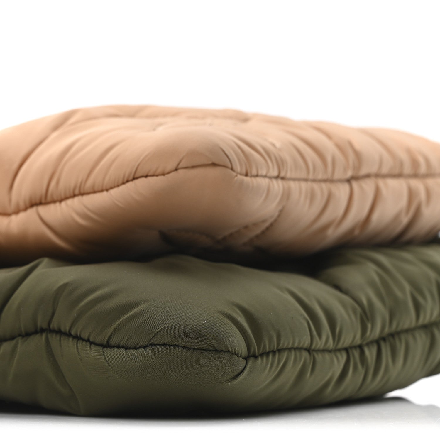 Econyl Monogram Pillow Maxi Multi Pochette Accessories Kaki Beige