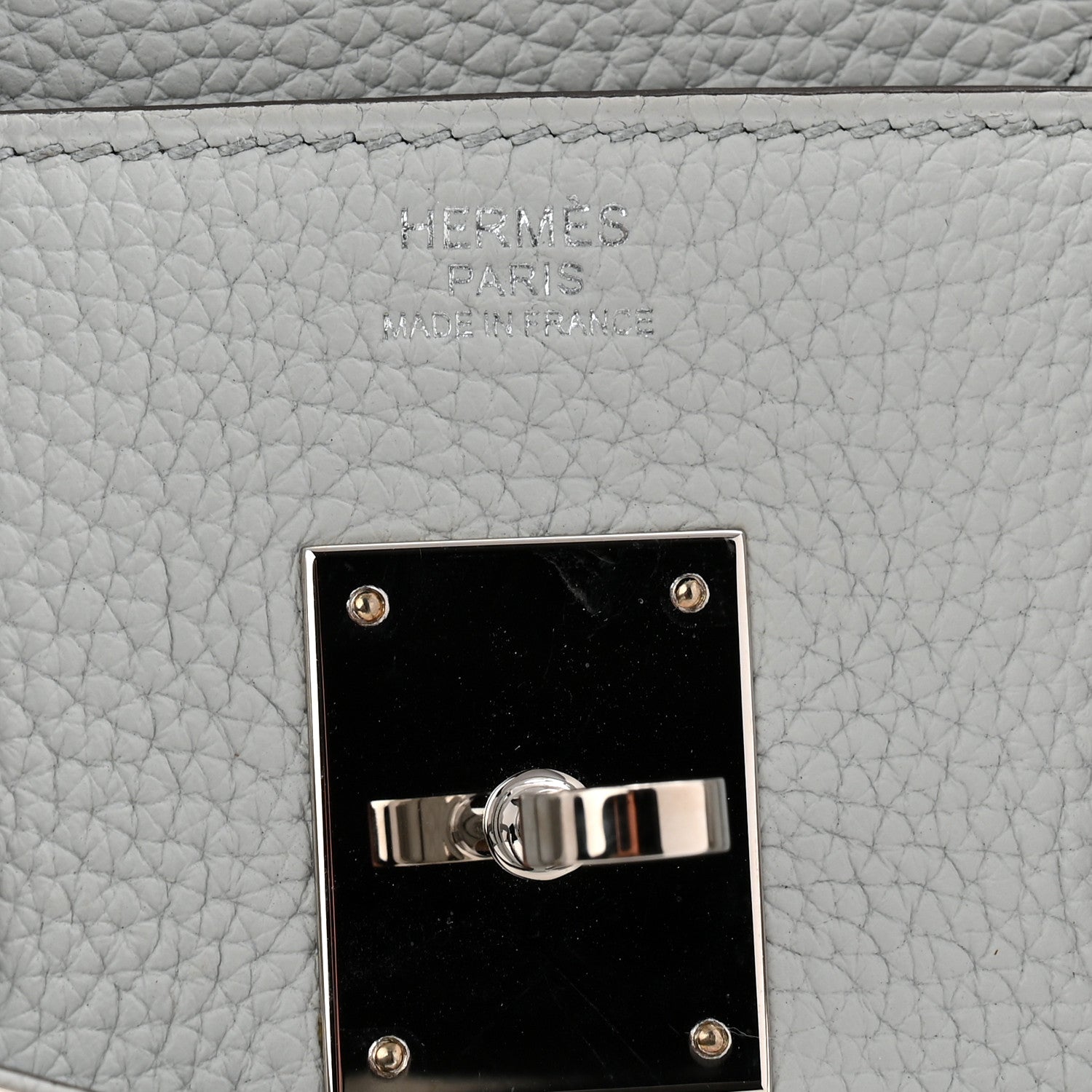 Taurillon Clemence Birkin 30 Bleu Pale