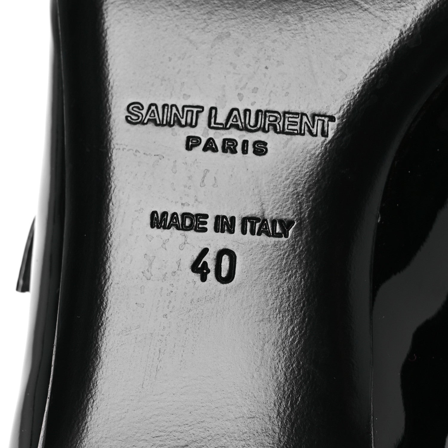 Patent Calfskin Sixtine 20 Pumps 40 Black