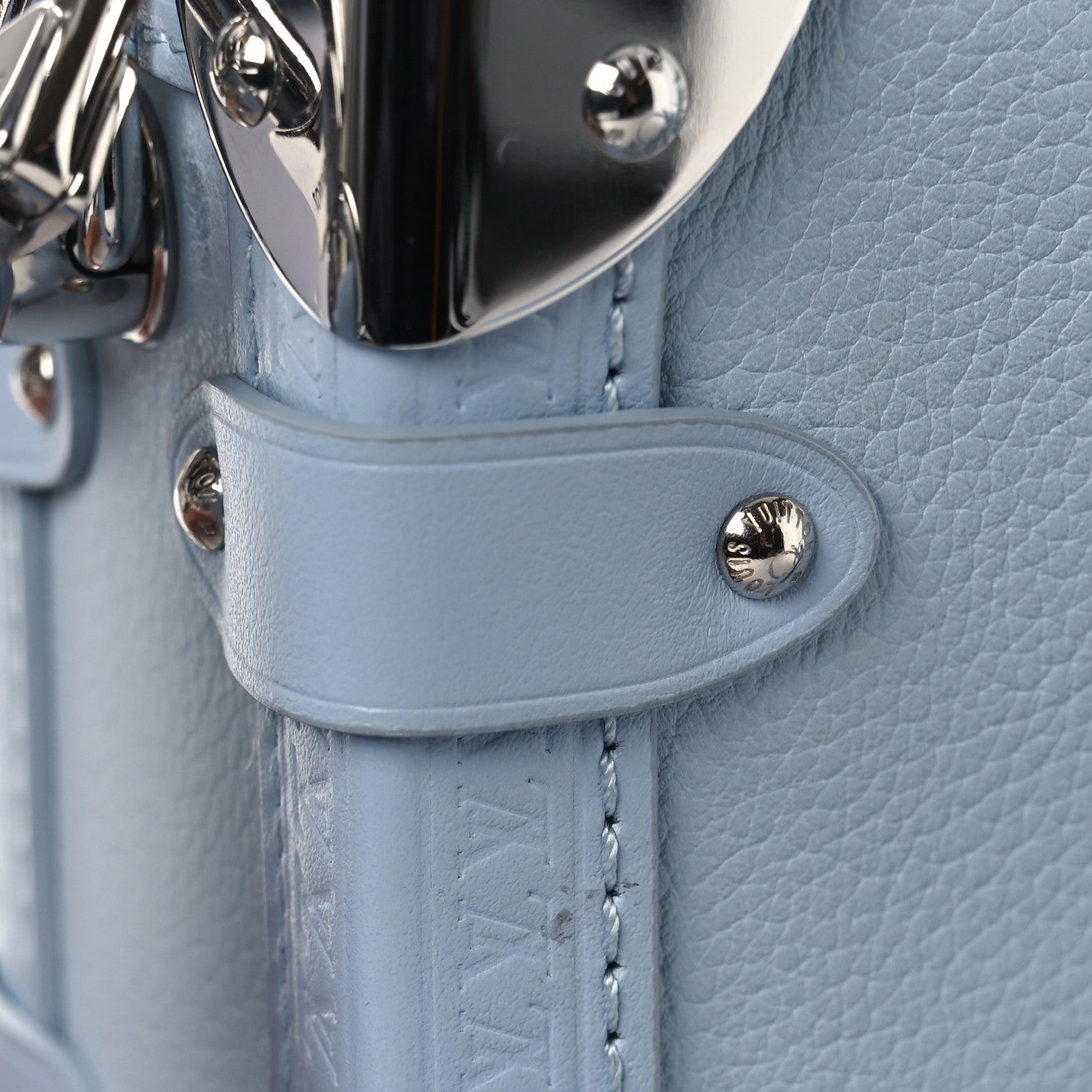Calfskin Side Trunk PM Blue