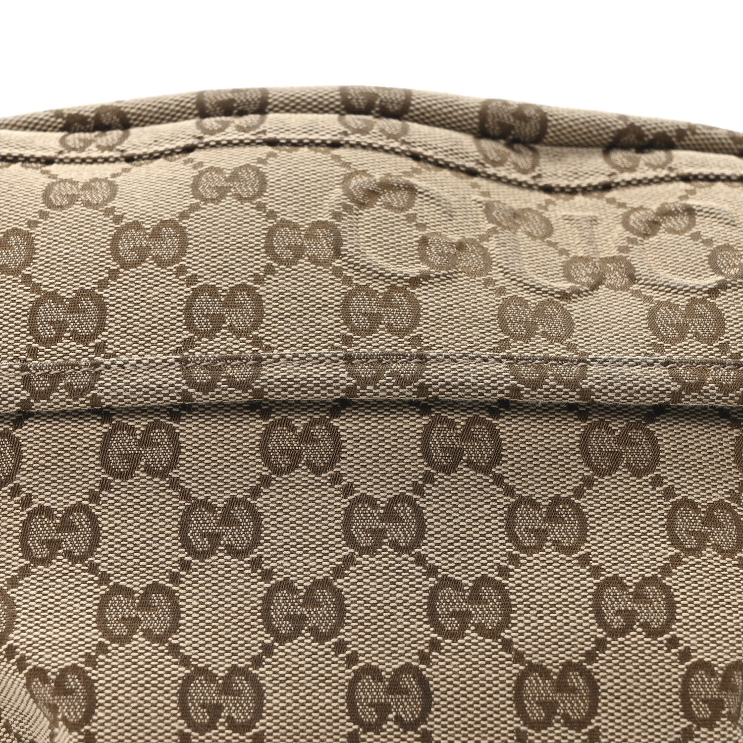 Monogram Large Belt Bag Beige Dark Brown