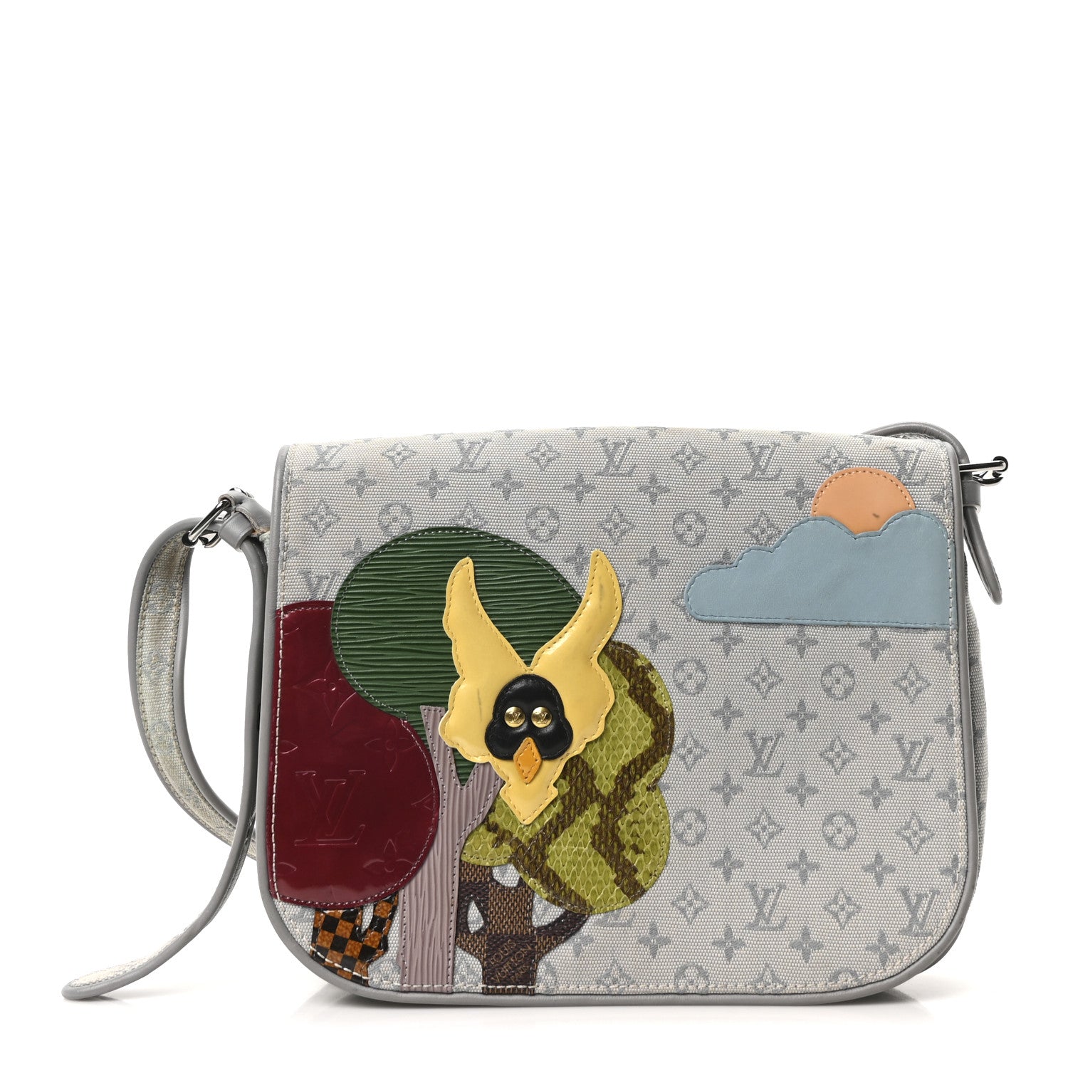 Mini Monogram Patchwork Conte De Fees Musette Grey