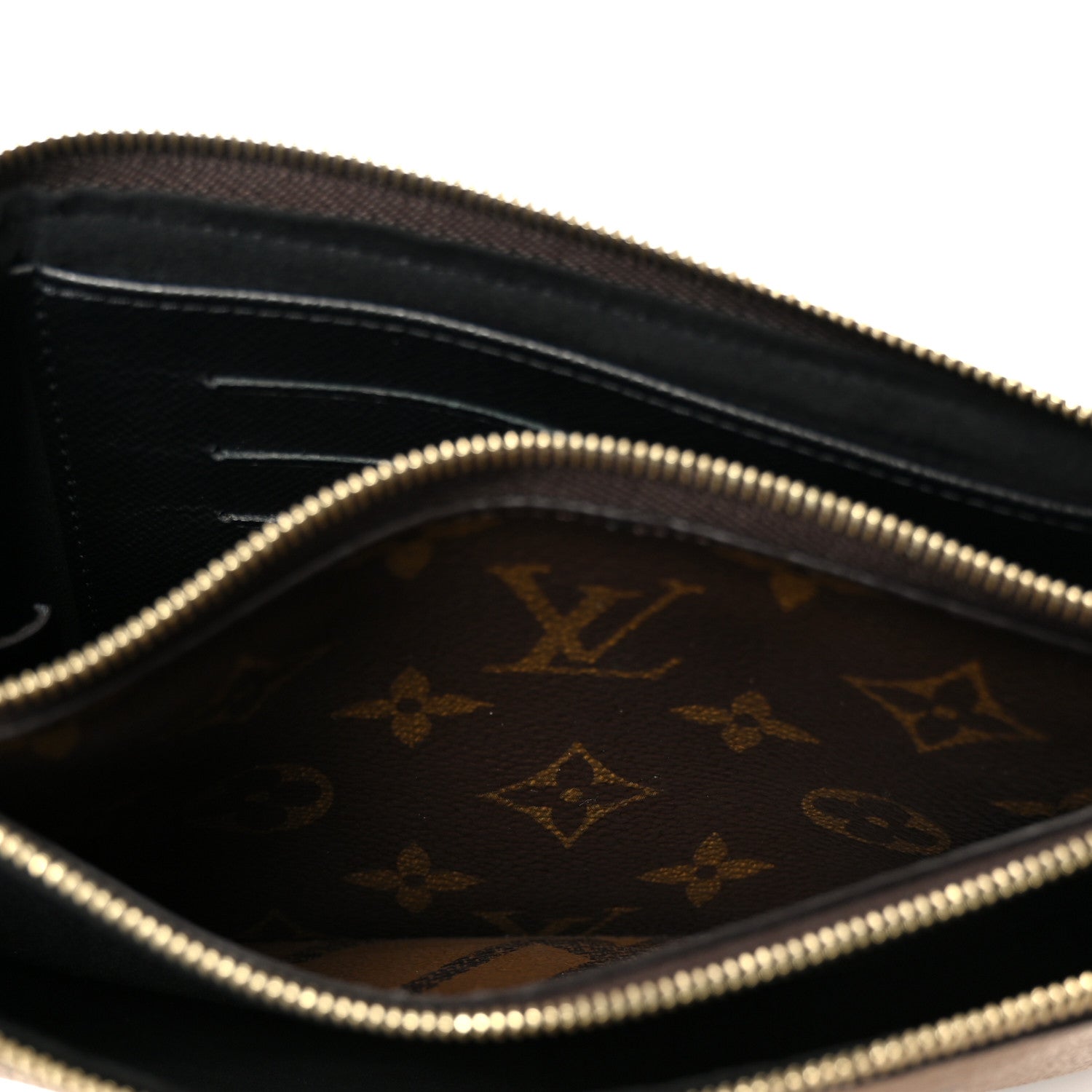 Reverse Monogram Giant Double Zip Pochette