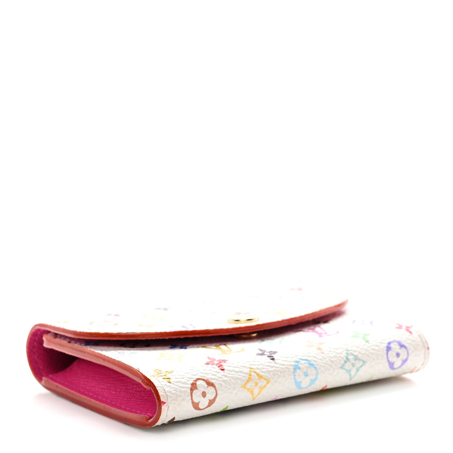 LV X TM Monogram Multicolor Rosalie Coin Purse White Kawaii Pink