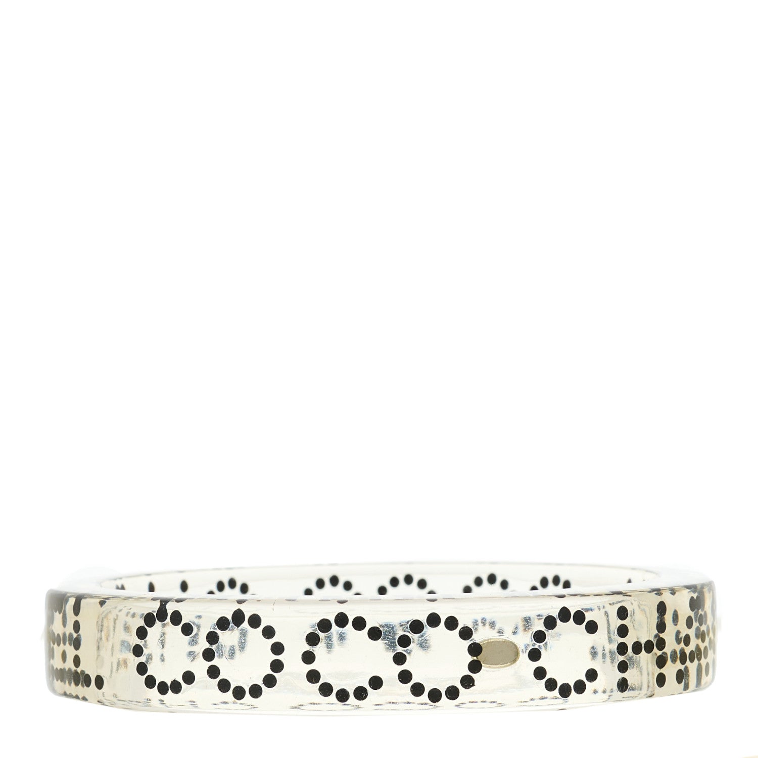 Resin Coco Cuff Transparent Black