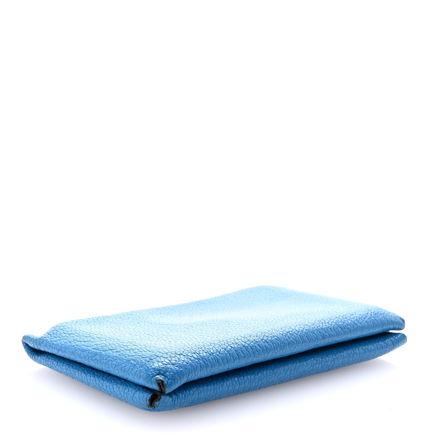 Chevre Mysore Verso Calvi Card Case Bleu Frida Cuivre