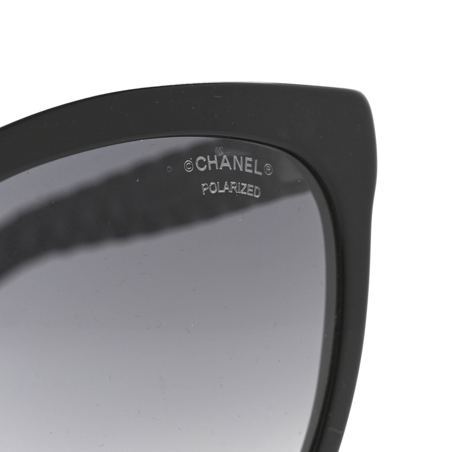 Acetate Quilted Polarized Butterfly CC Sunglasses 5288-Q Black
