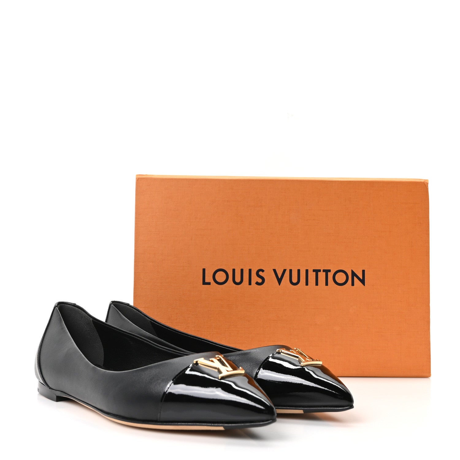 Lambskin Capucines Flat Ballerinas 36.5 Black