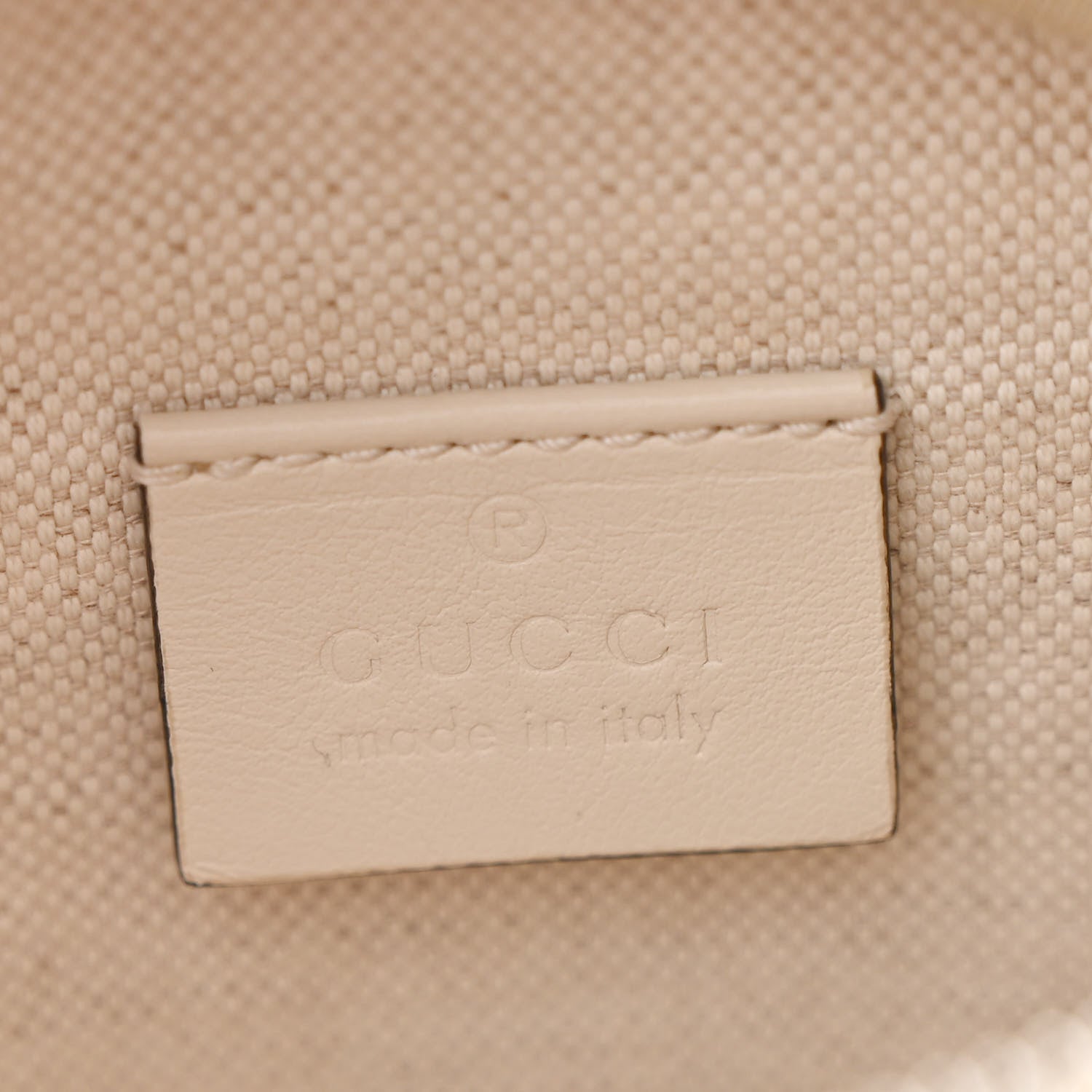 Calfskin GG Tennis Embossed Belt Bag Mystic White