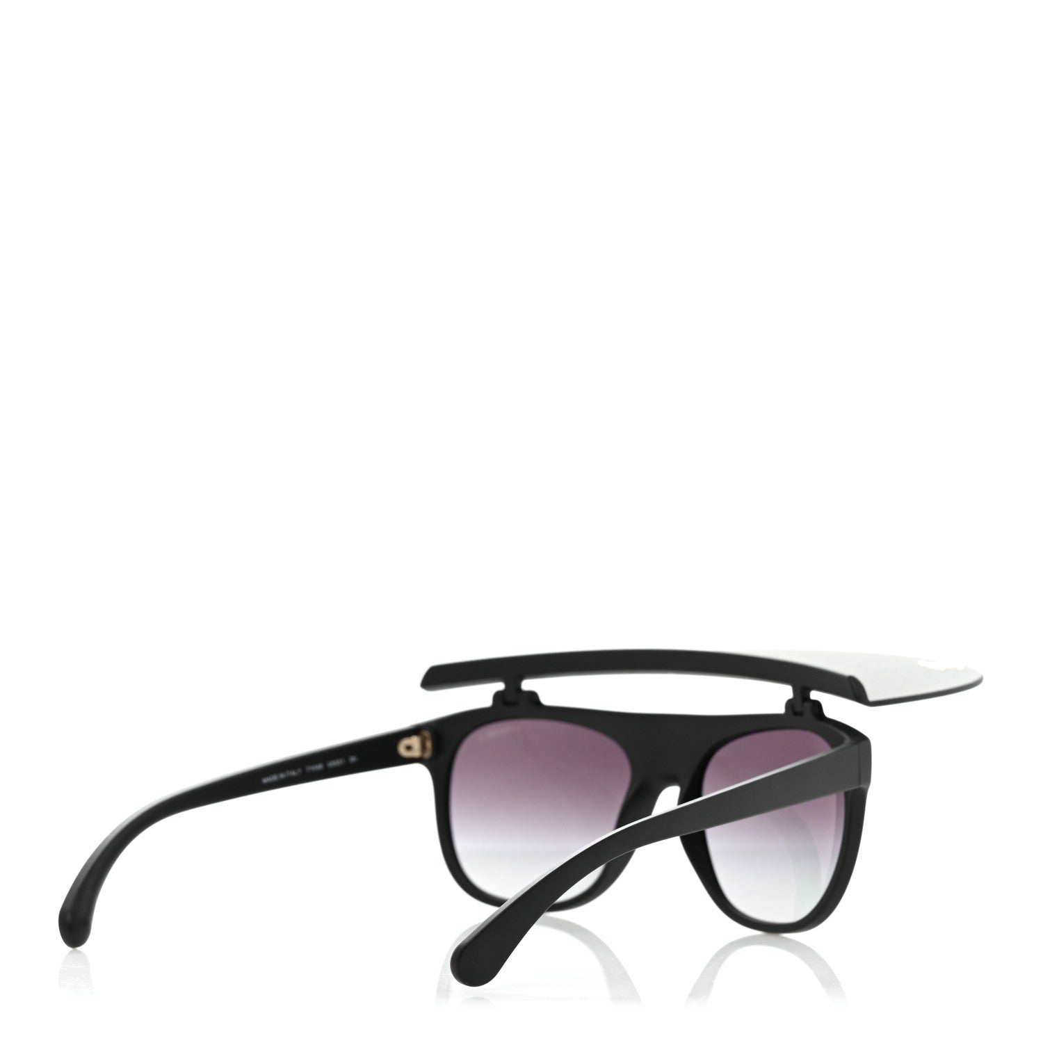 Acetate Visor Sunglasses 71046 Matte Black