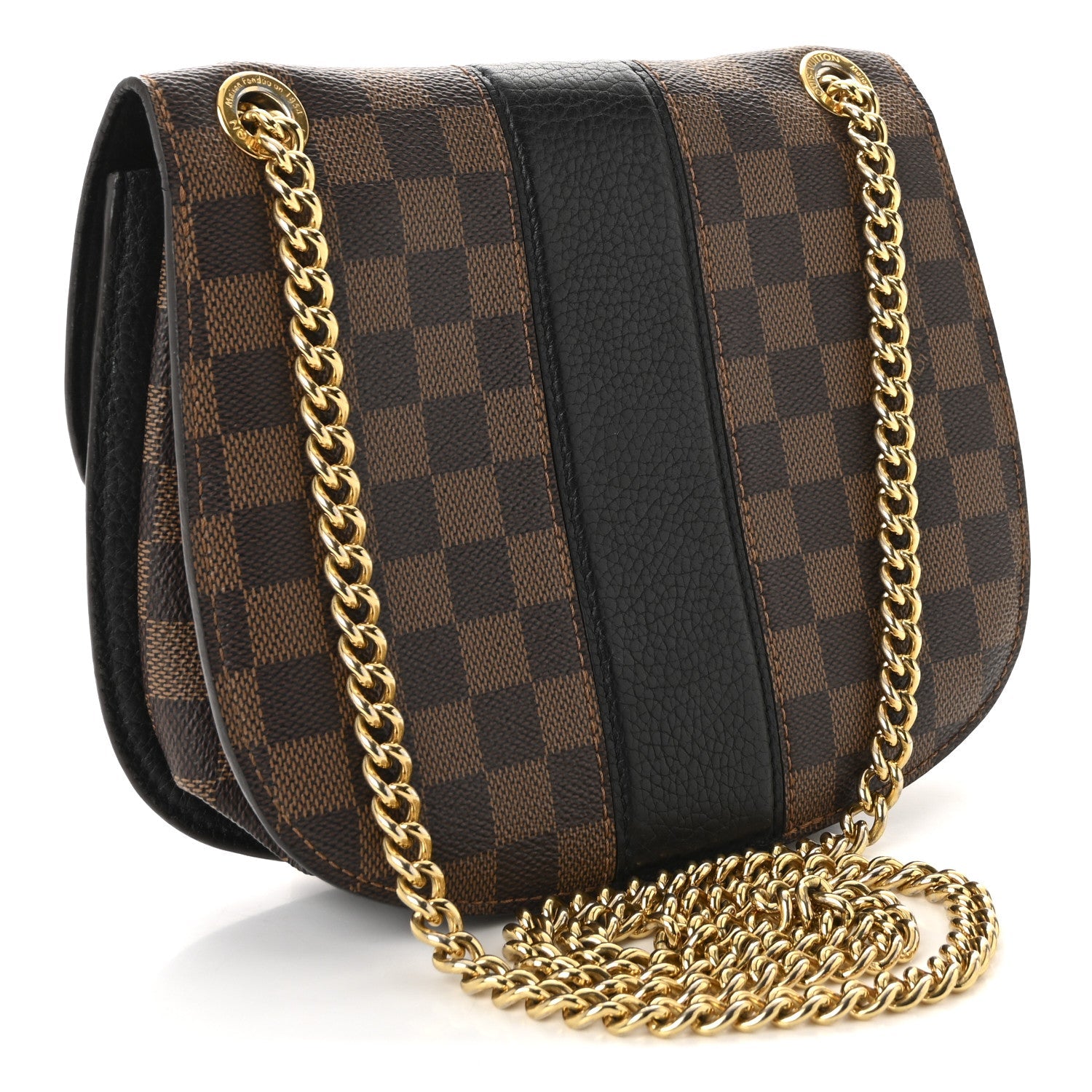 Damier Ebene Cuir Taurillon Wight Black