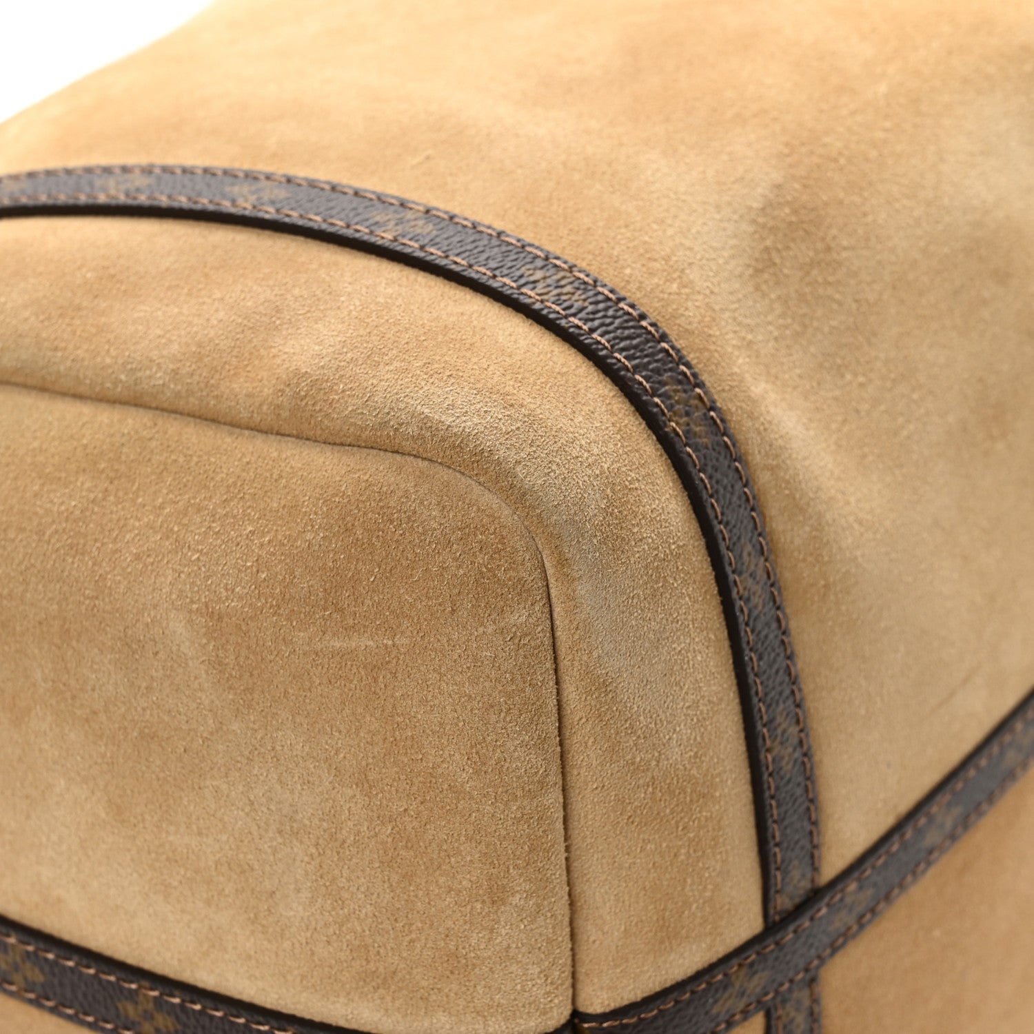 Suede Monogram Express MM Hazelnut
