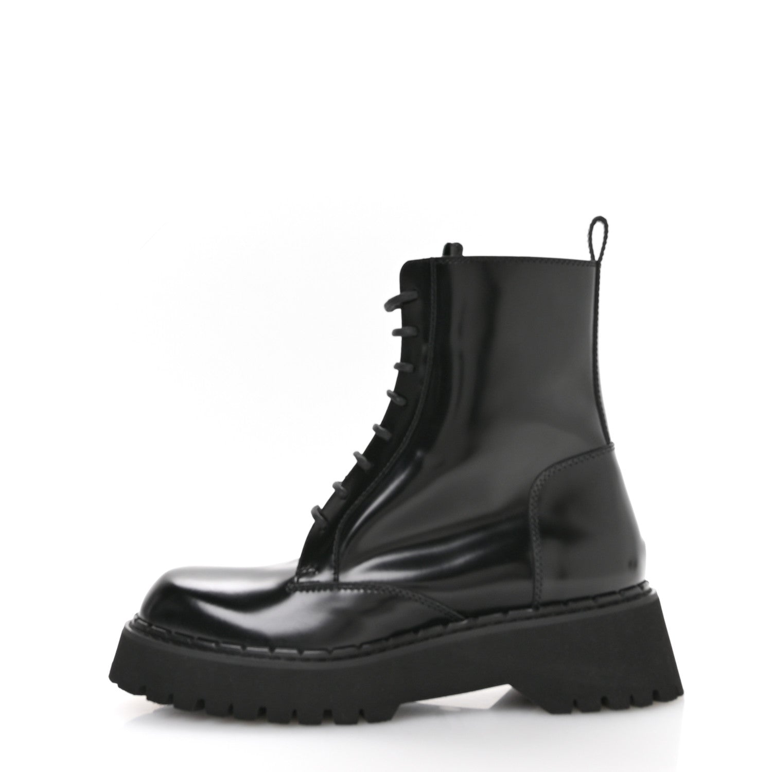 Spice Lux Nappa Web Combat Boots 40 Black