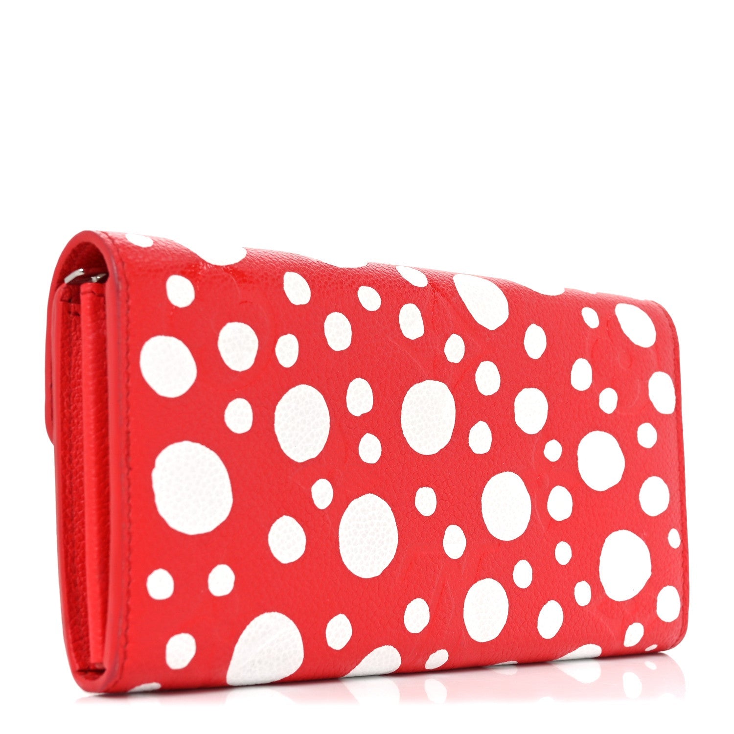 LV X YK Empreinte Dots Sarah Wallet Red White