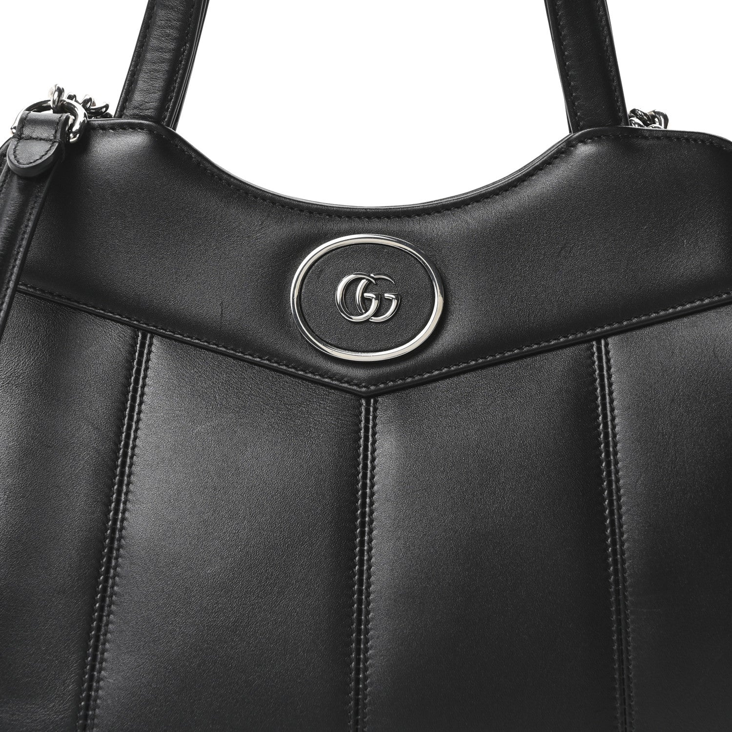 Calfskin Petite GG Small Tote Bag Black