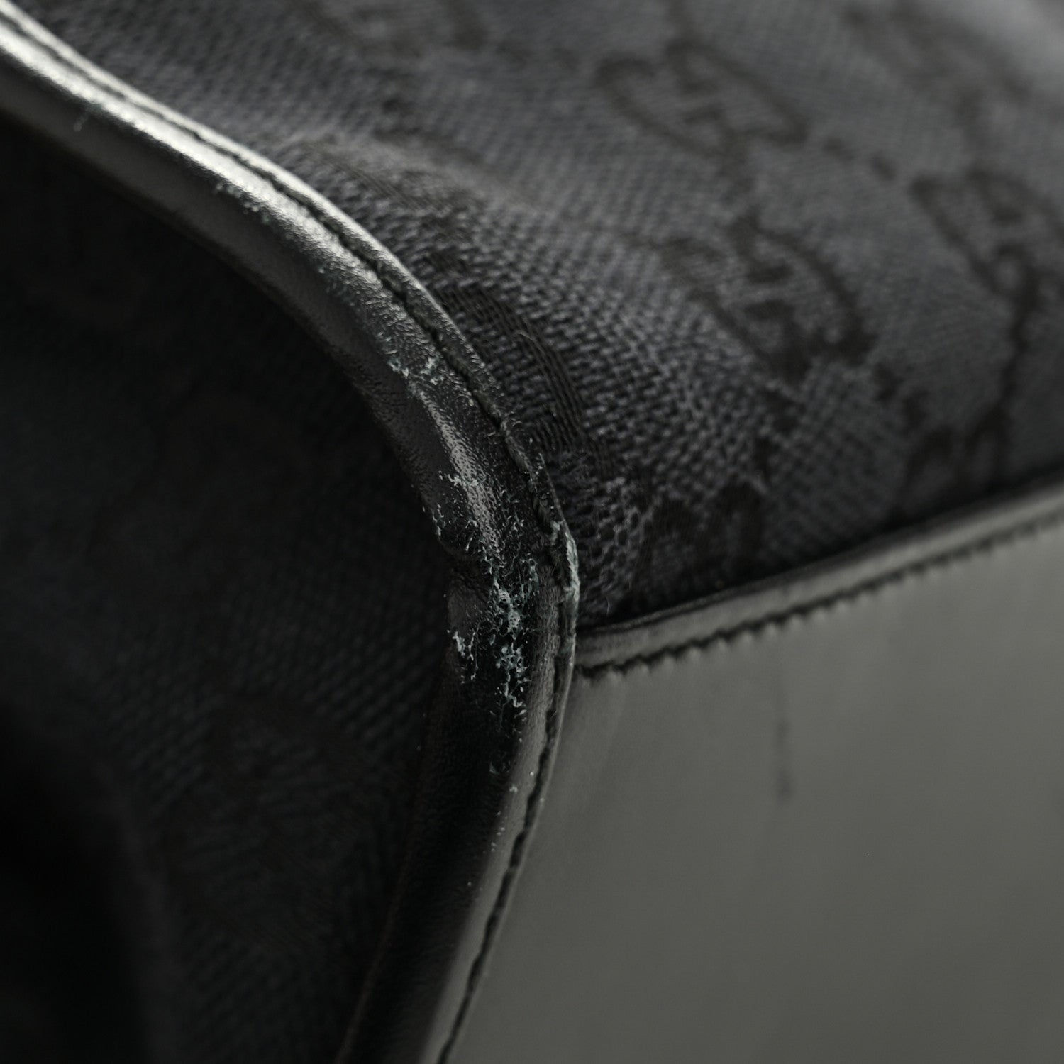 Monogram Bardot Shoulder Bag Black
