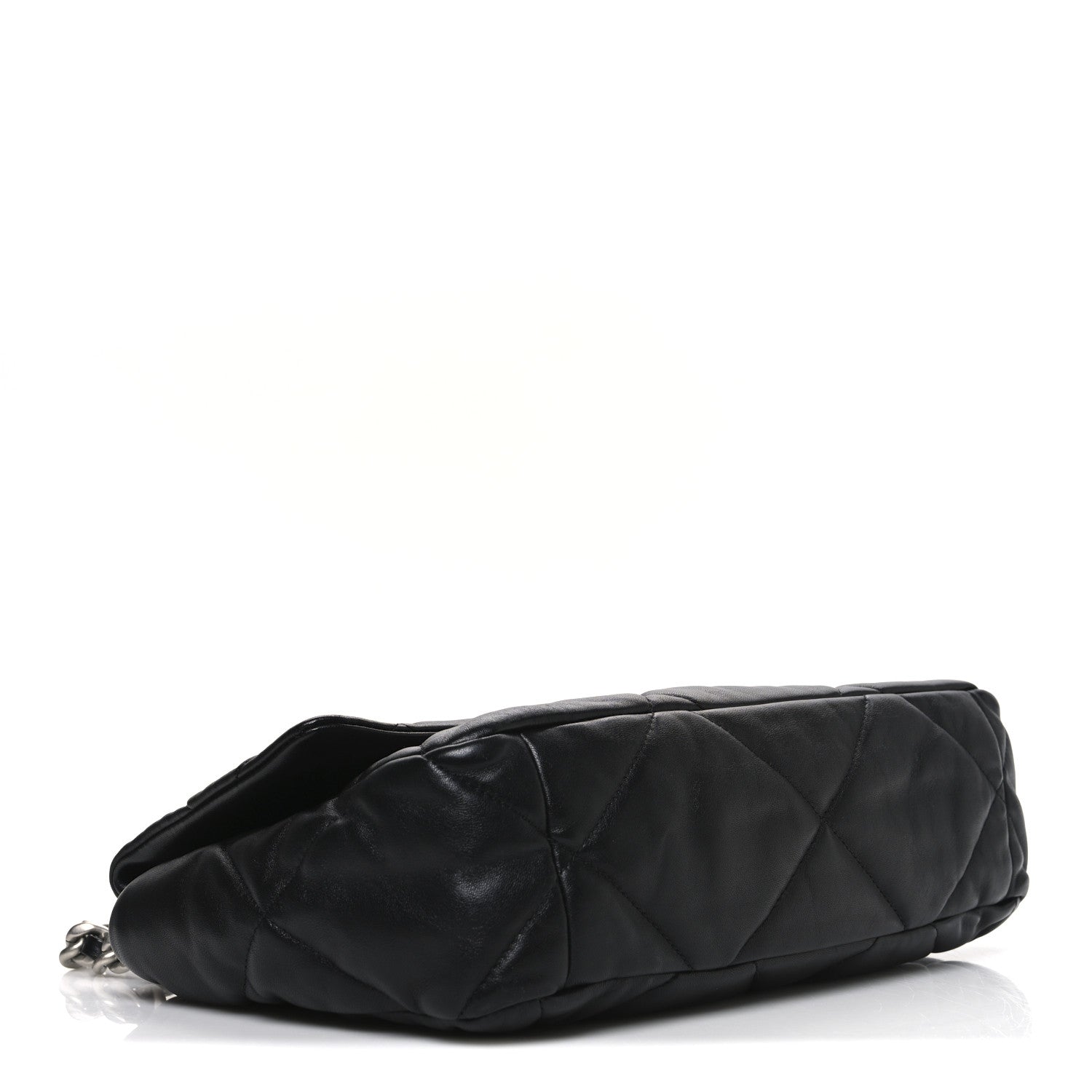Lambskin Quilted Large Chanel 19 Flap Black