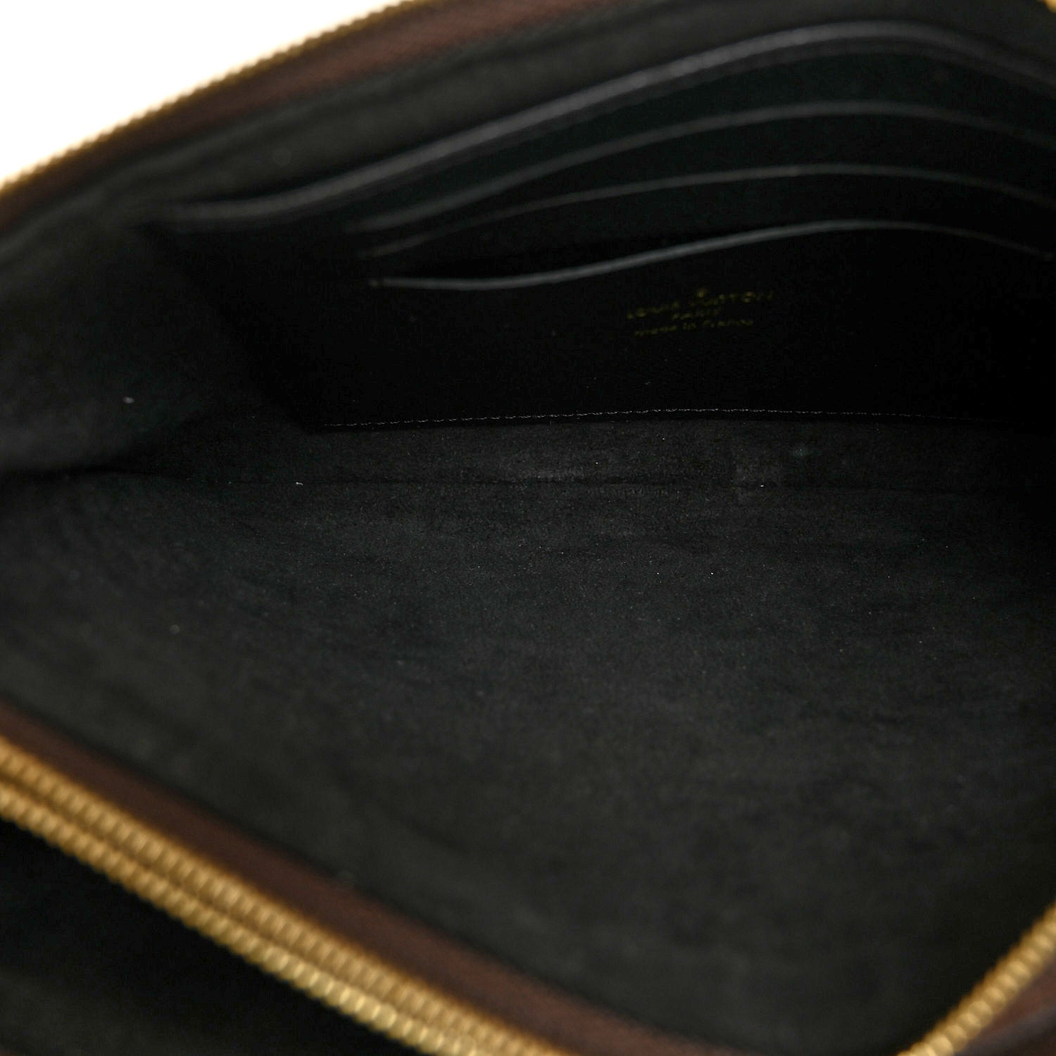 Reverse Monogram Giant Double Zip Pochette