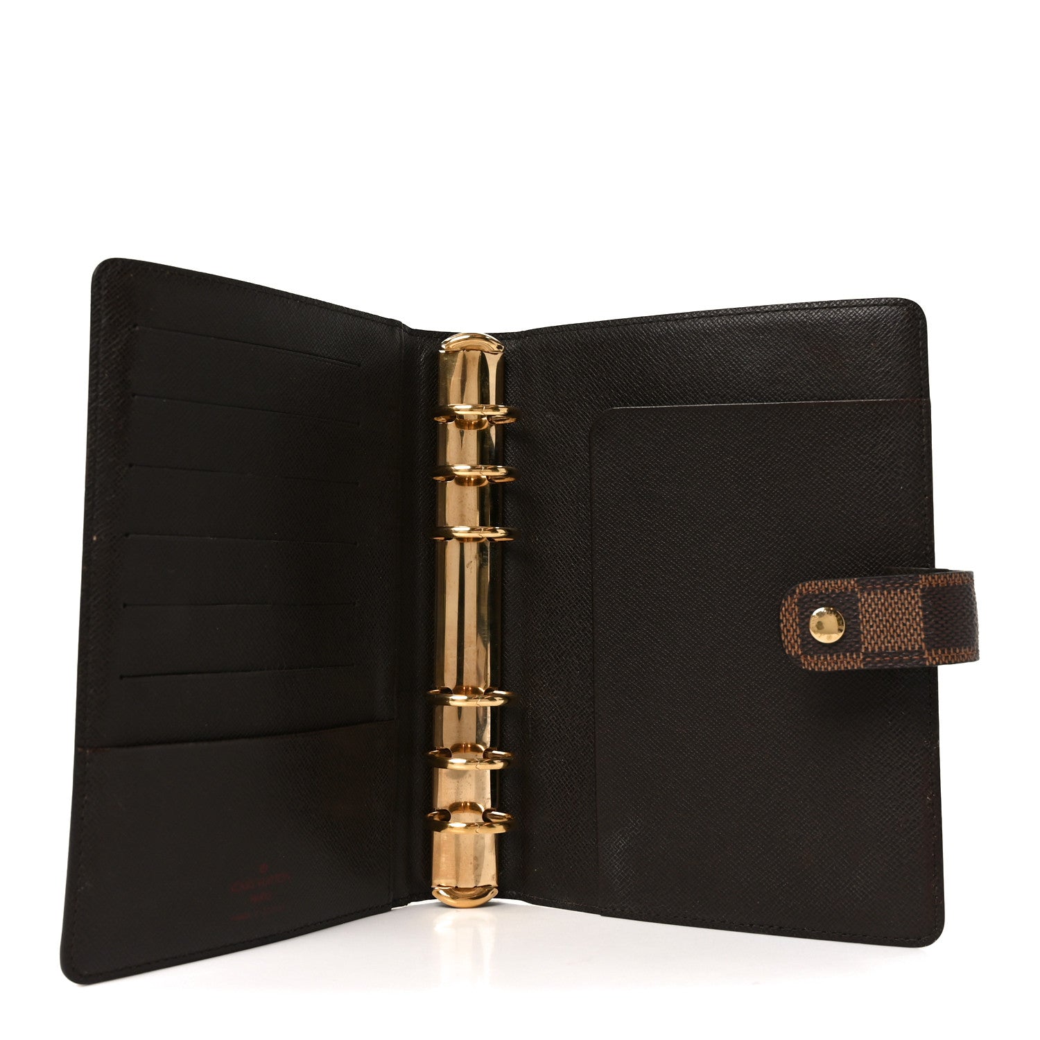 Damier Ebene Medium Ring Agenda Cover