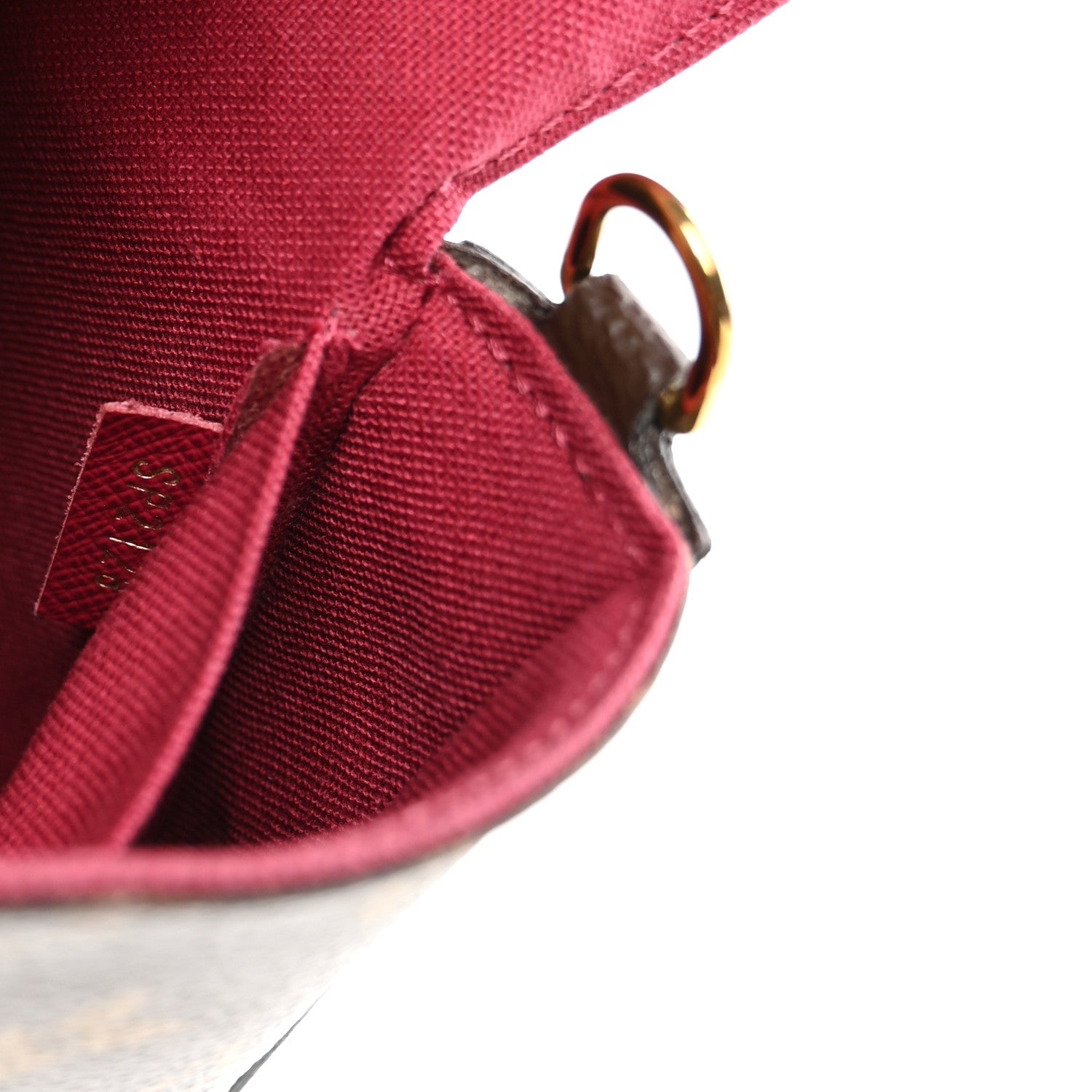 Monogram Pochette Felicie Chain Wallet Fuchsia