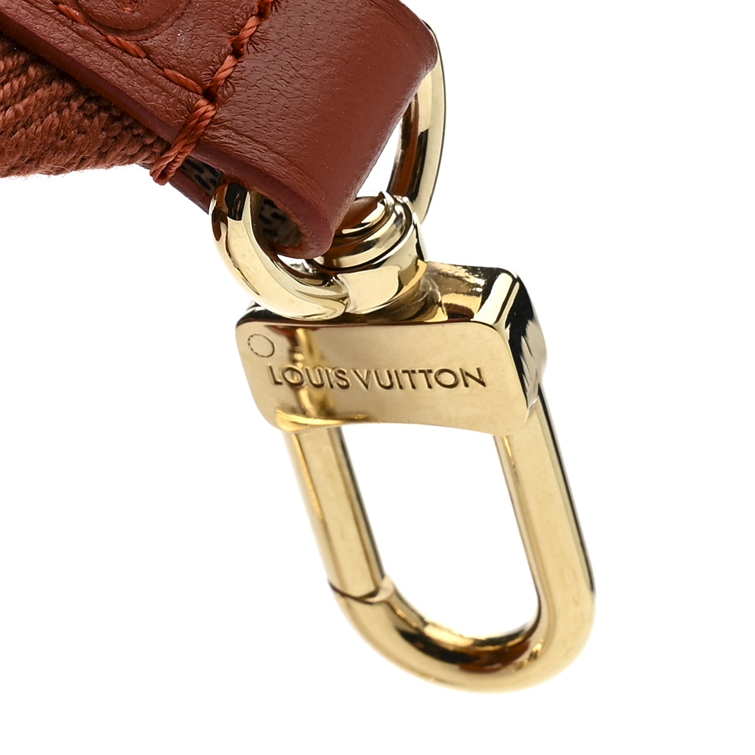Nylon Coussin Shoulder Strap Terracotta Brown