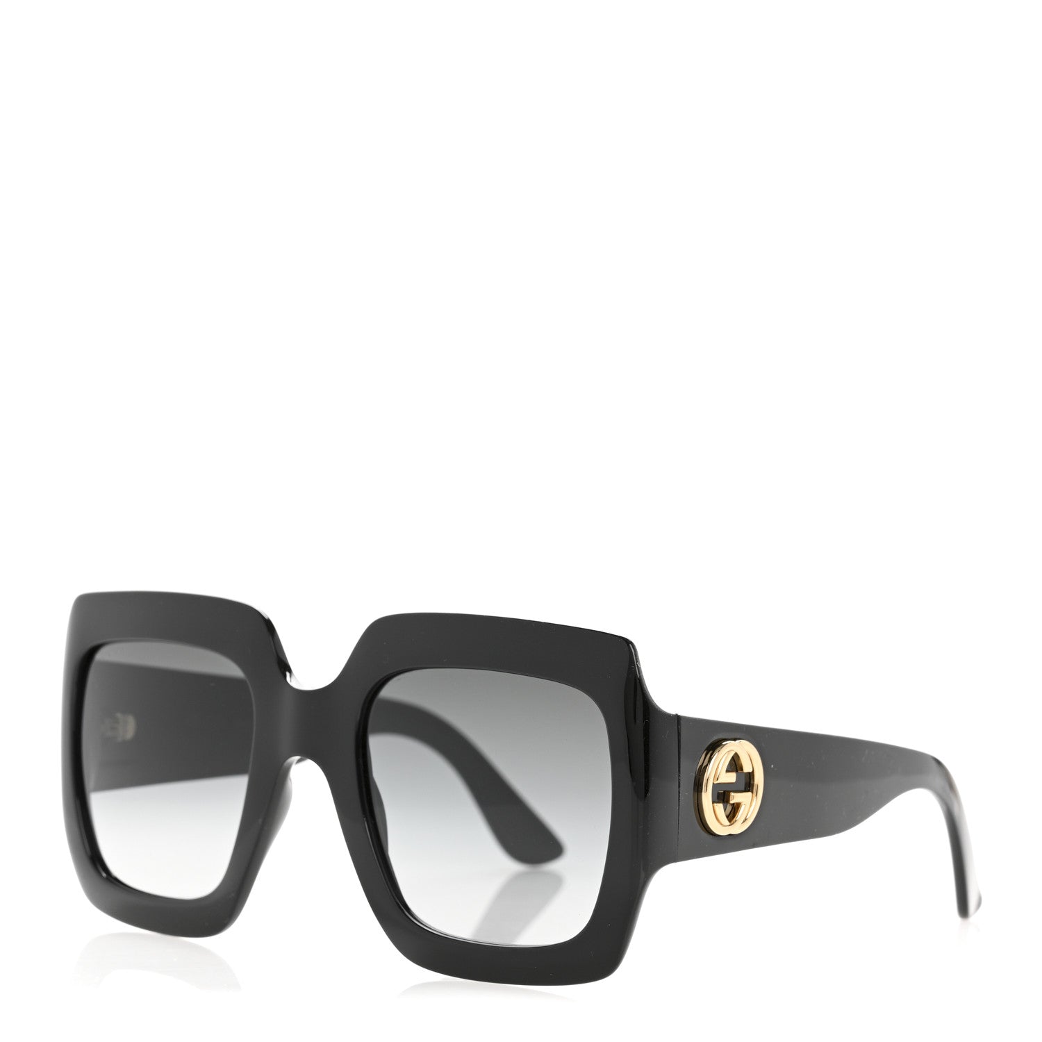 Acetate Square Frame Sunglasses GG0053S Black