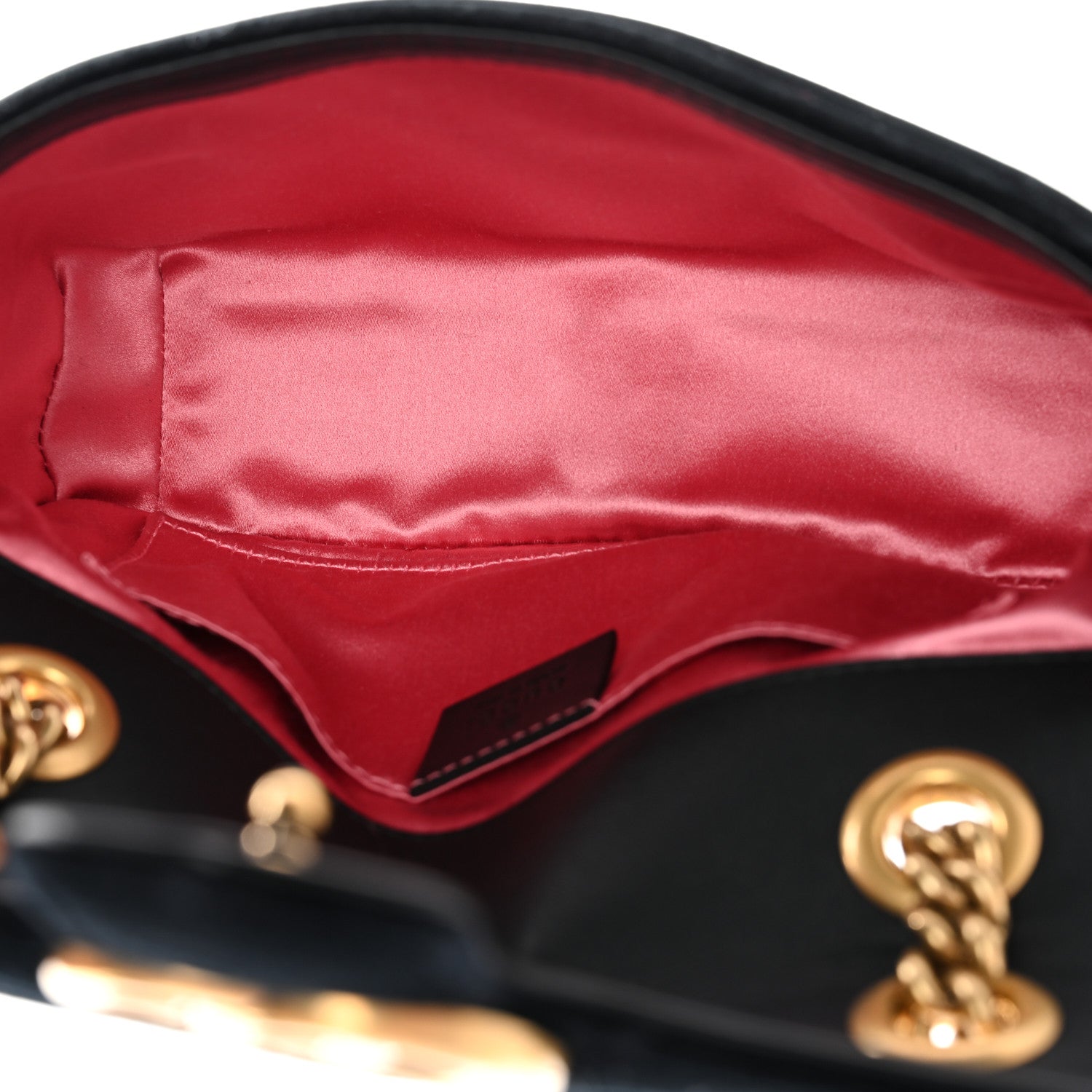Velvet Matelasse Small GG Marmont Shoulder Bag Black