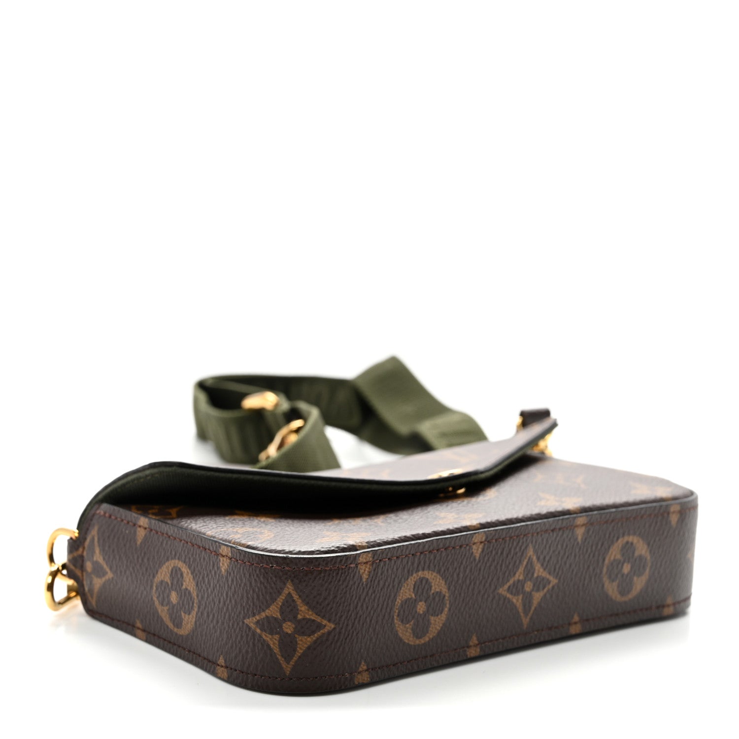 Monogram Felicie Strap & Go Kaki