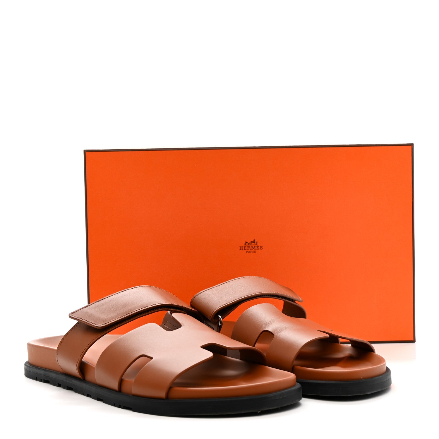 Calfskin Mens Chypre Sandals 44 Marron Dore