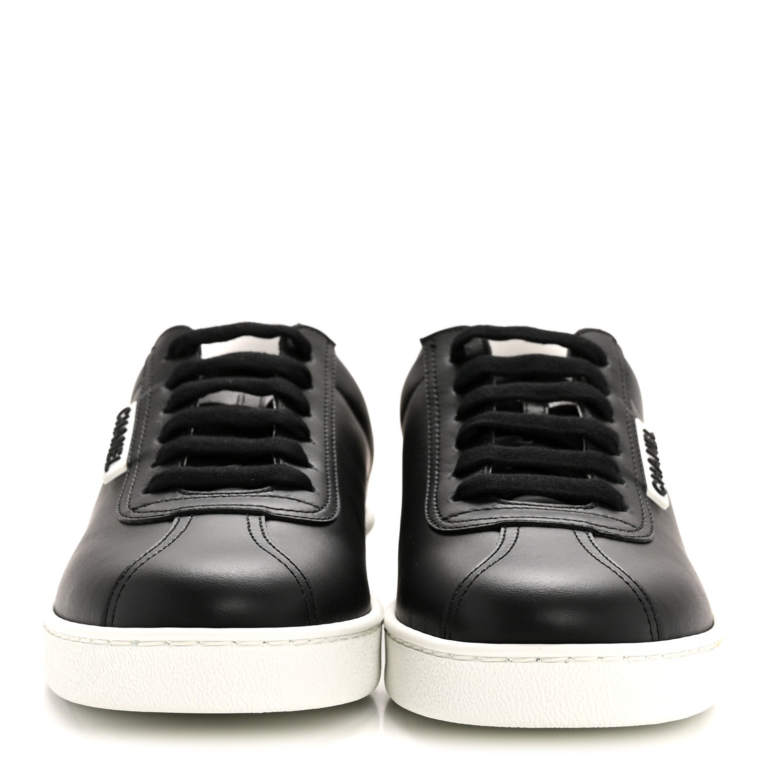 Calfskin CC Womens Sneakers 36 Black