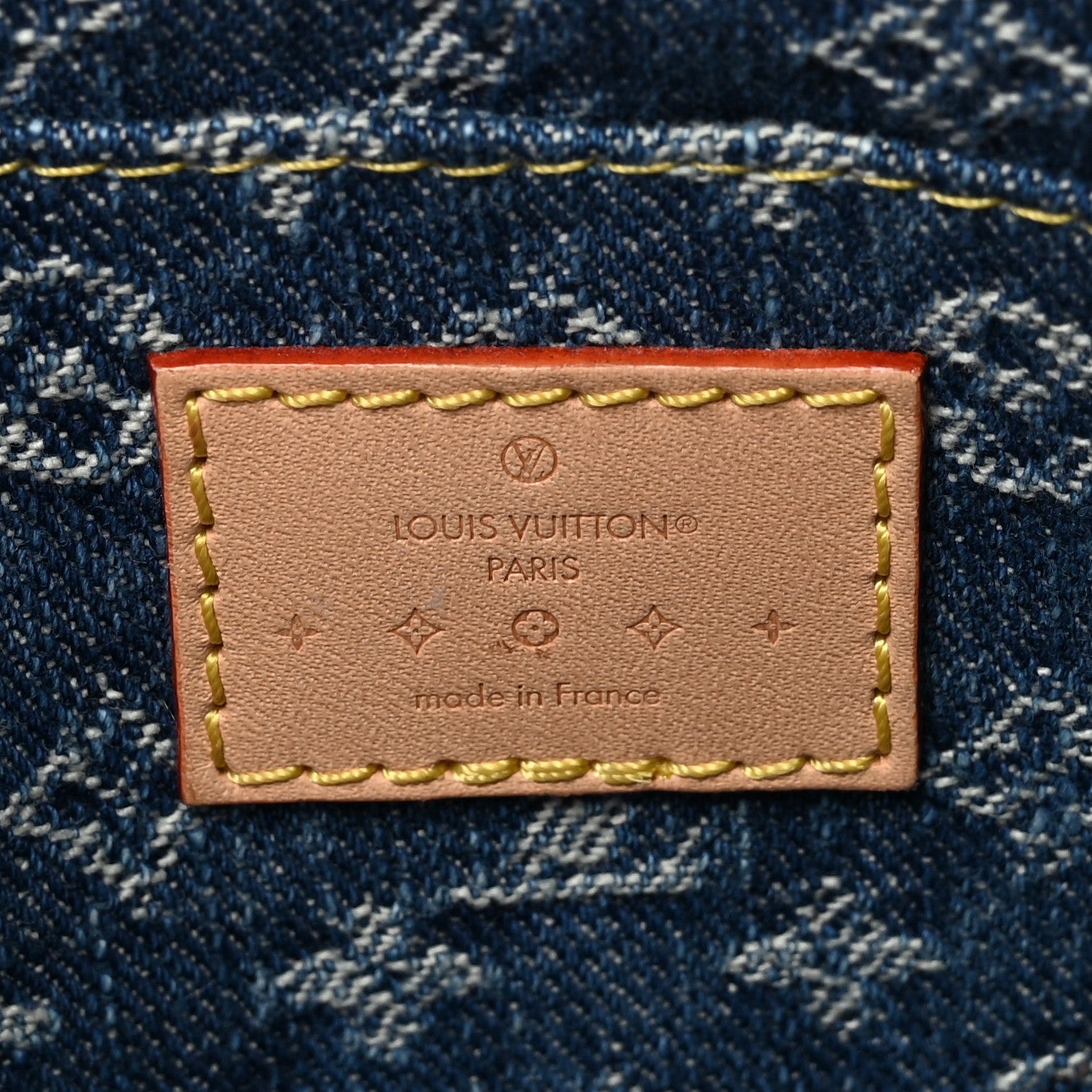 Denim Giant Monogram Pochette Cosmetique PM Denim Blue