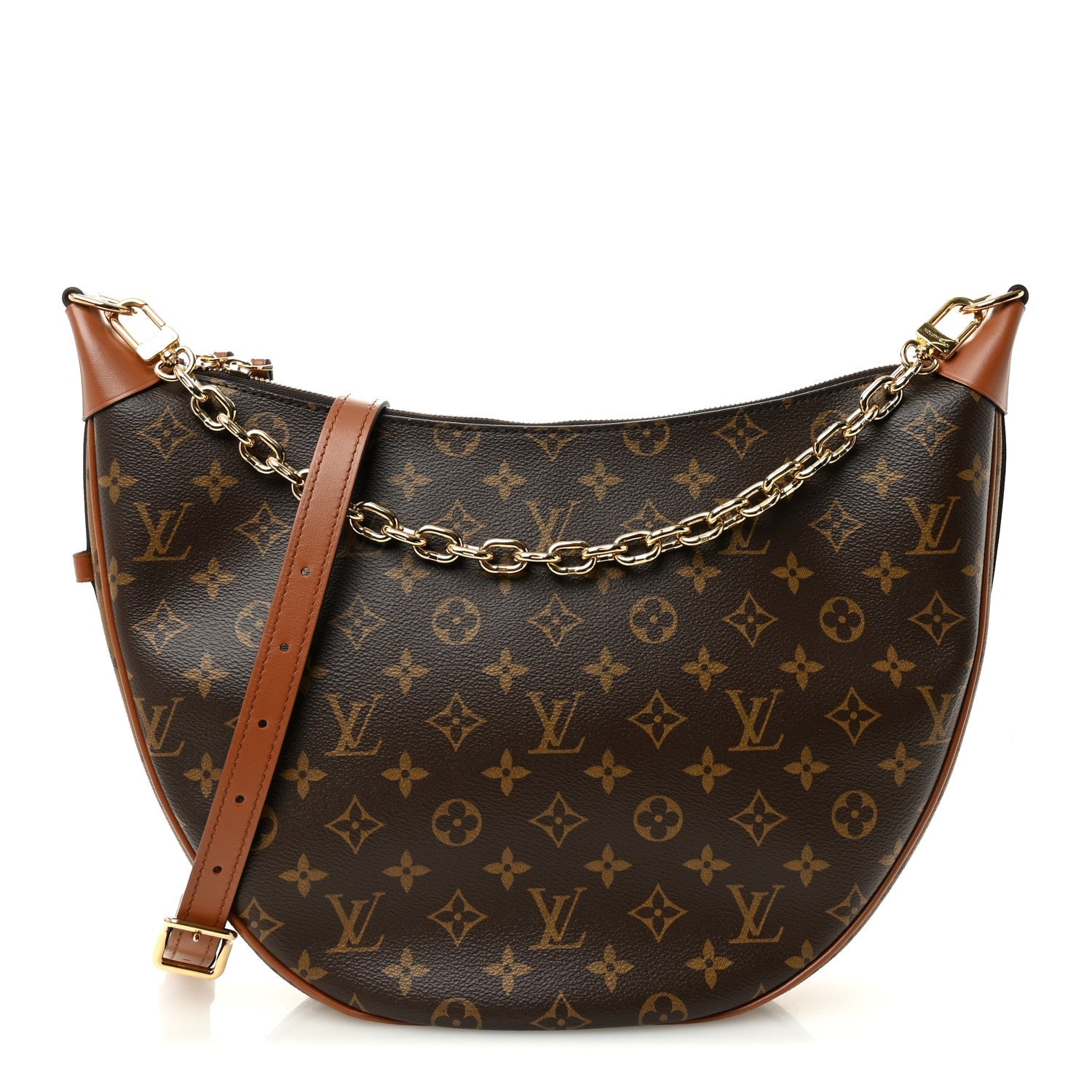Reverse Monogram Loop Hobo