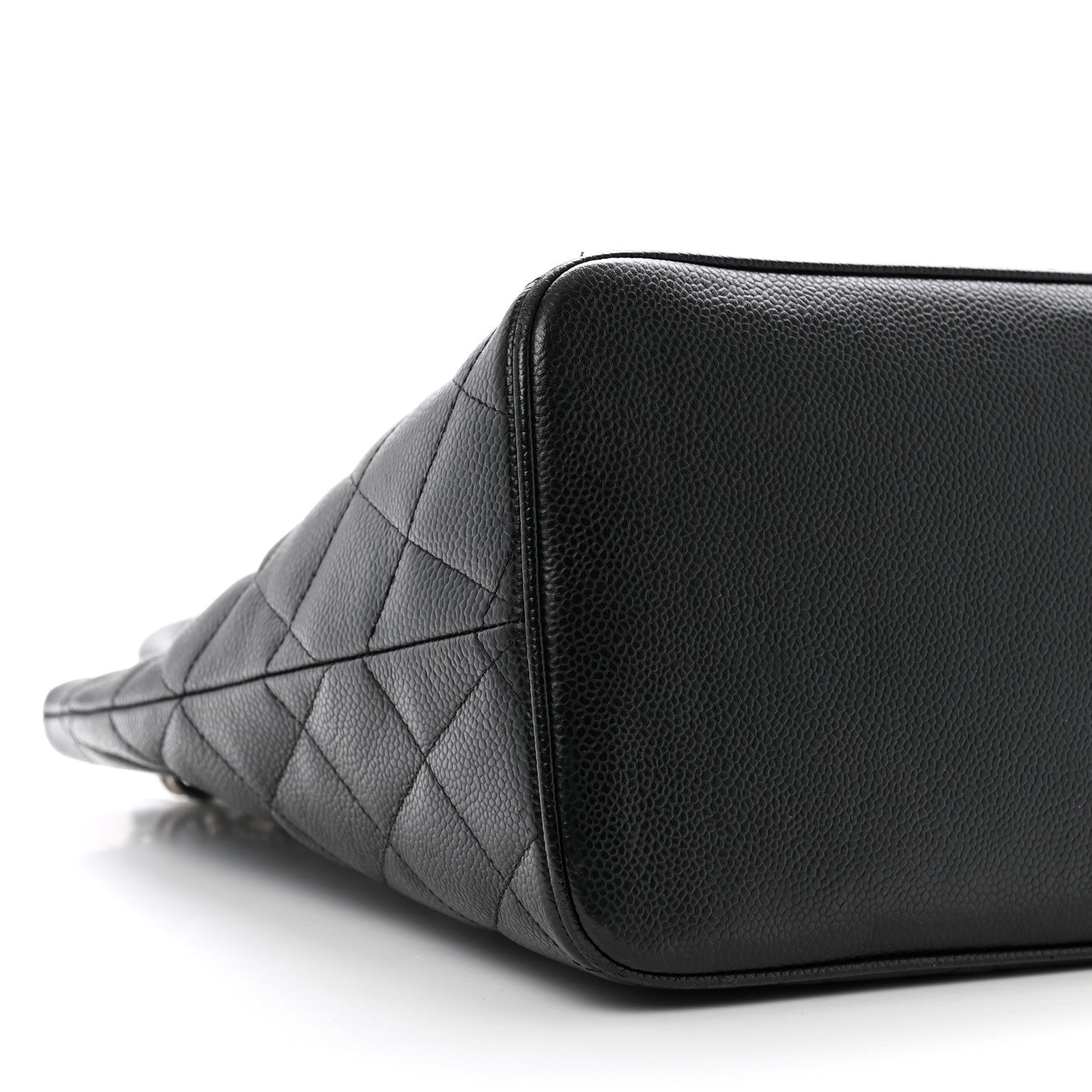 Caviar Quilted Medallion Tote Black