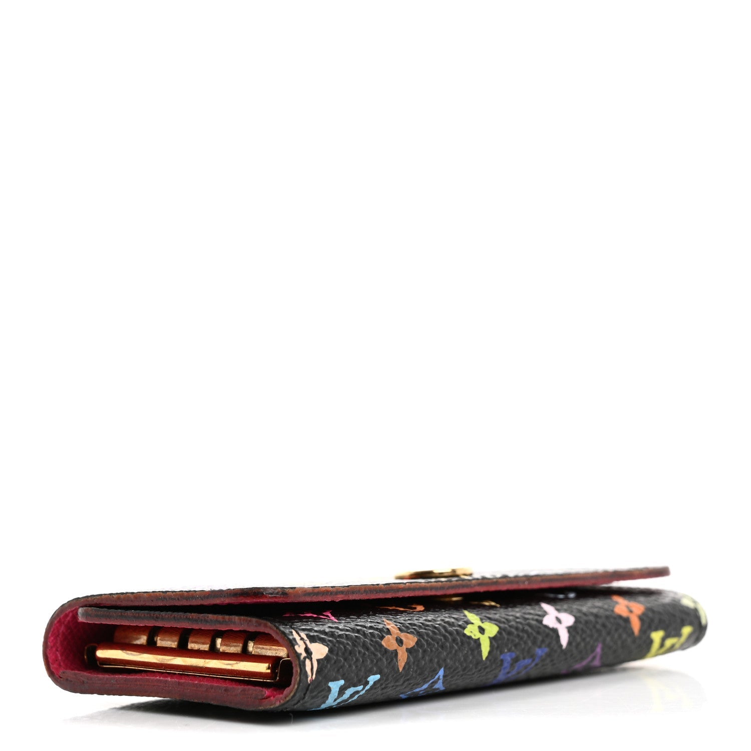Monogram Multicolor Multicles 4 Key Holder Black Grenade