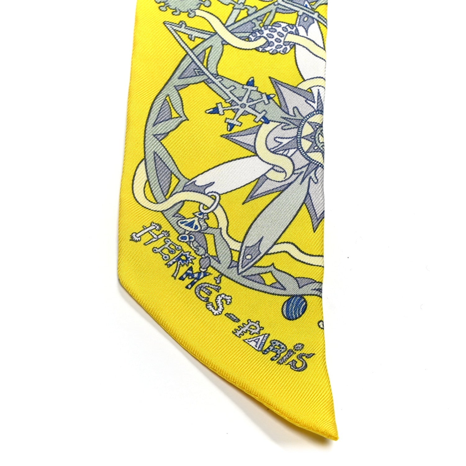 Silk La Folle Parade Twilly Jaune Vif Bleu Gris