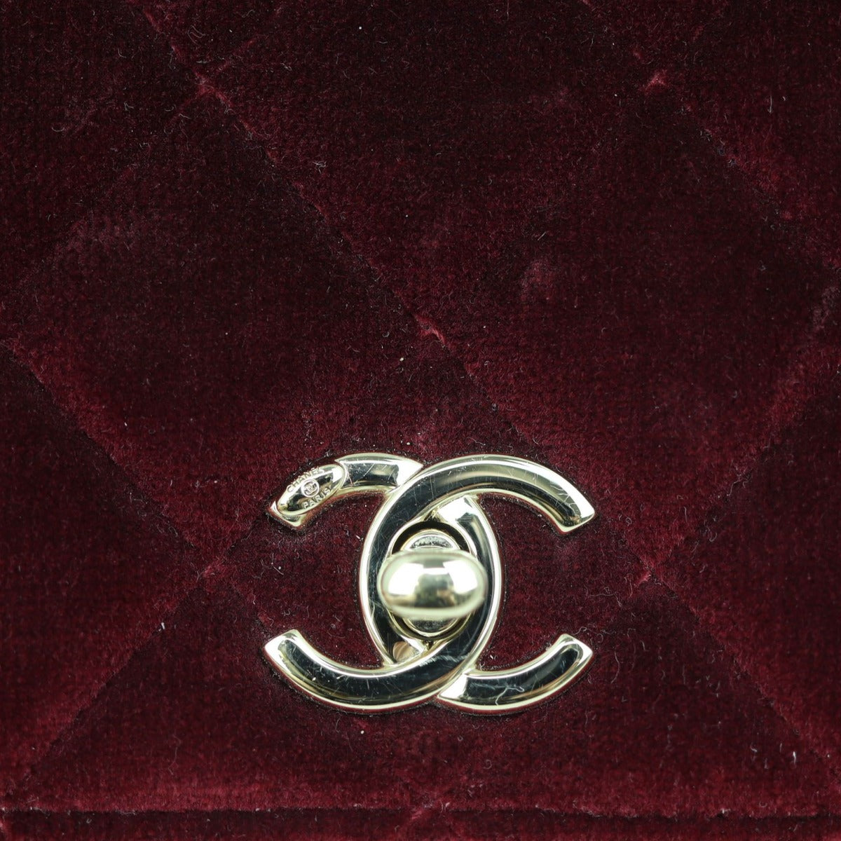 Chanel Pearl Crush Velvet Wallet on Chain