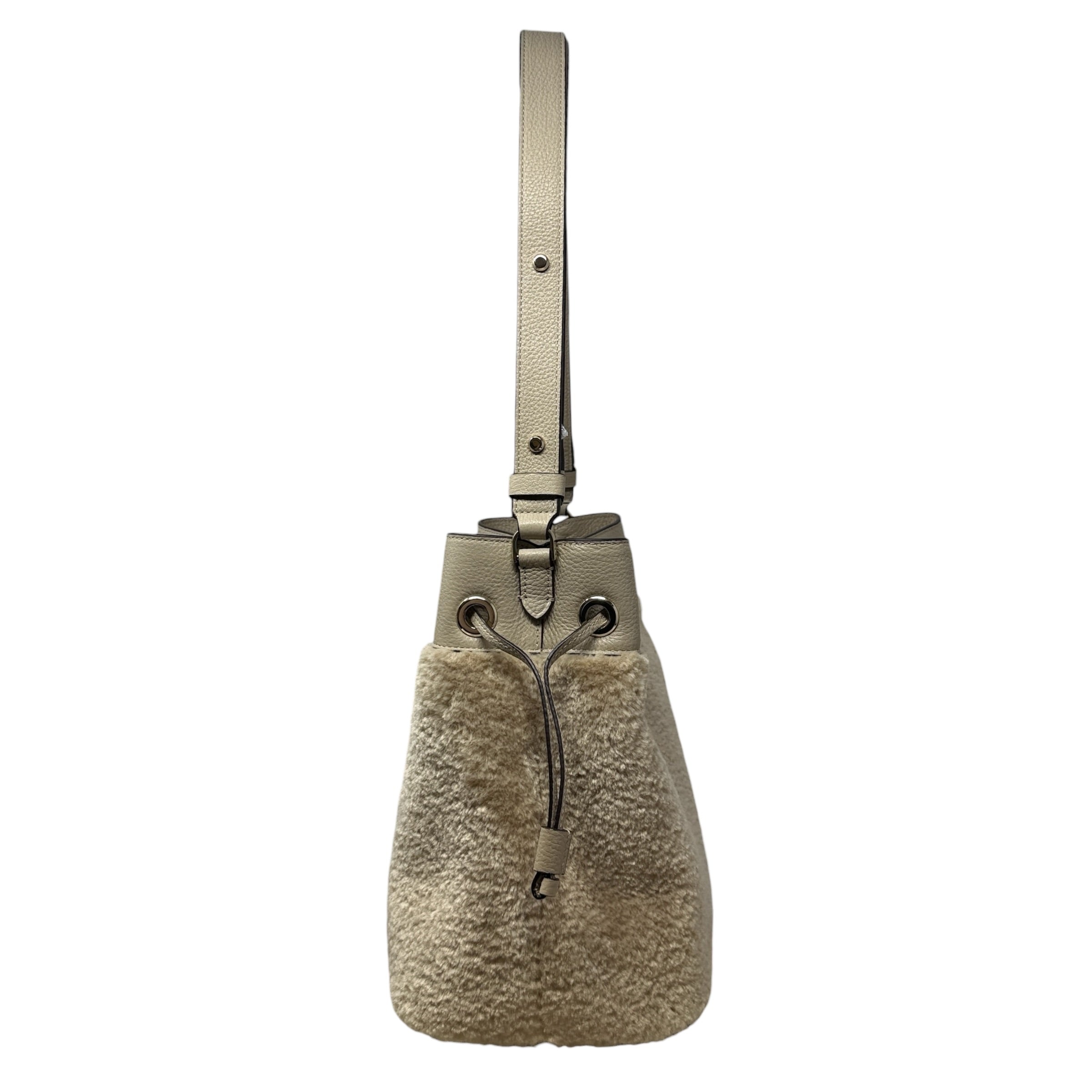 Marti Faux Shearling Large Bucket Bag. Designer By Kate Spade, Size: Medium