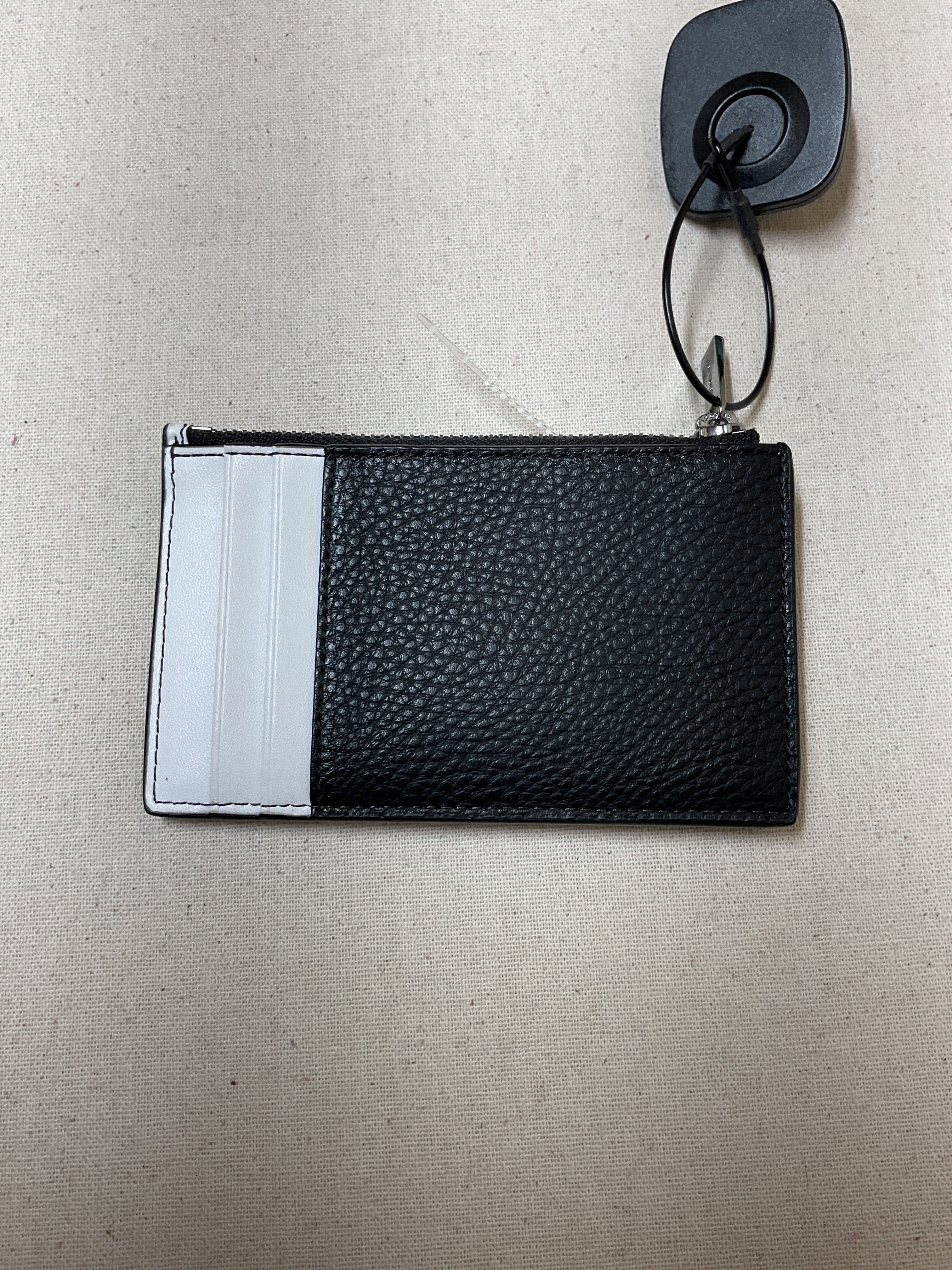 Wallet Designer By Michael Kors In Black & White, Size:Small
